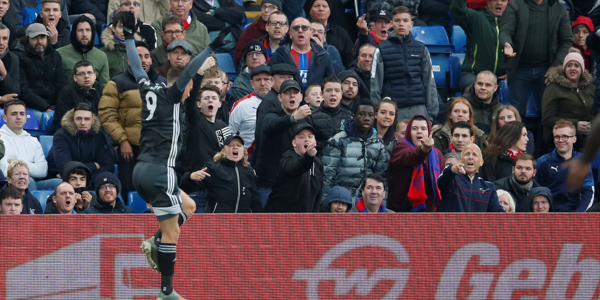 Jamie Vardy's Prancing bird against Crystal Palace.