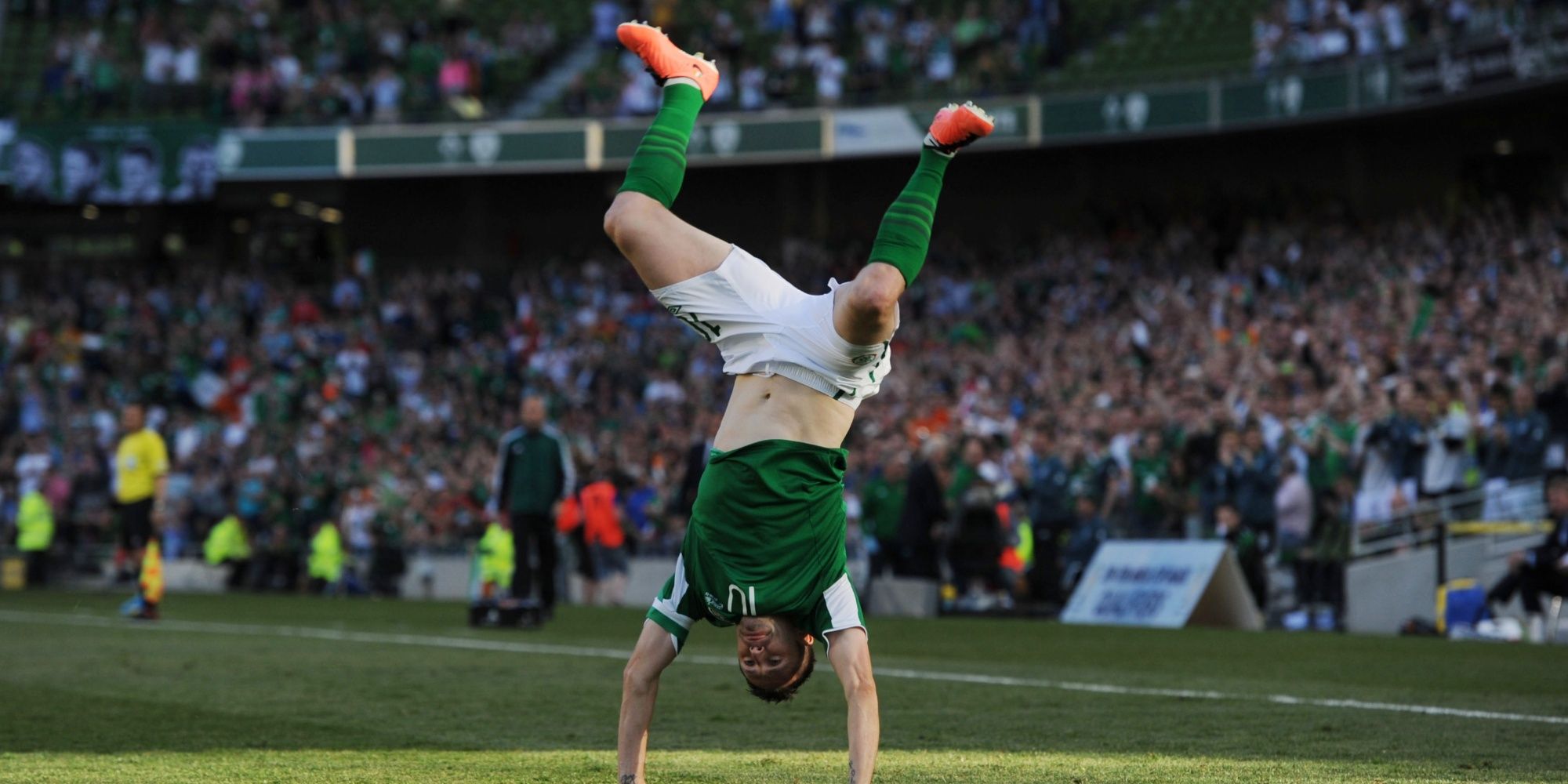 Robbie Keane's cartwheel.