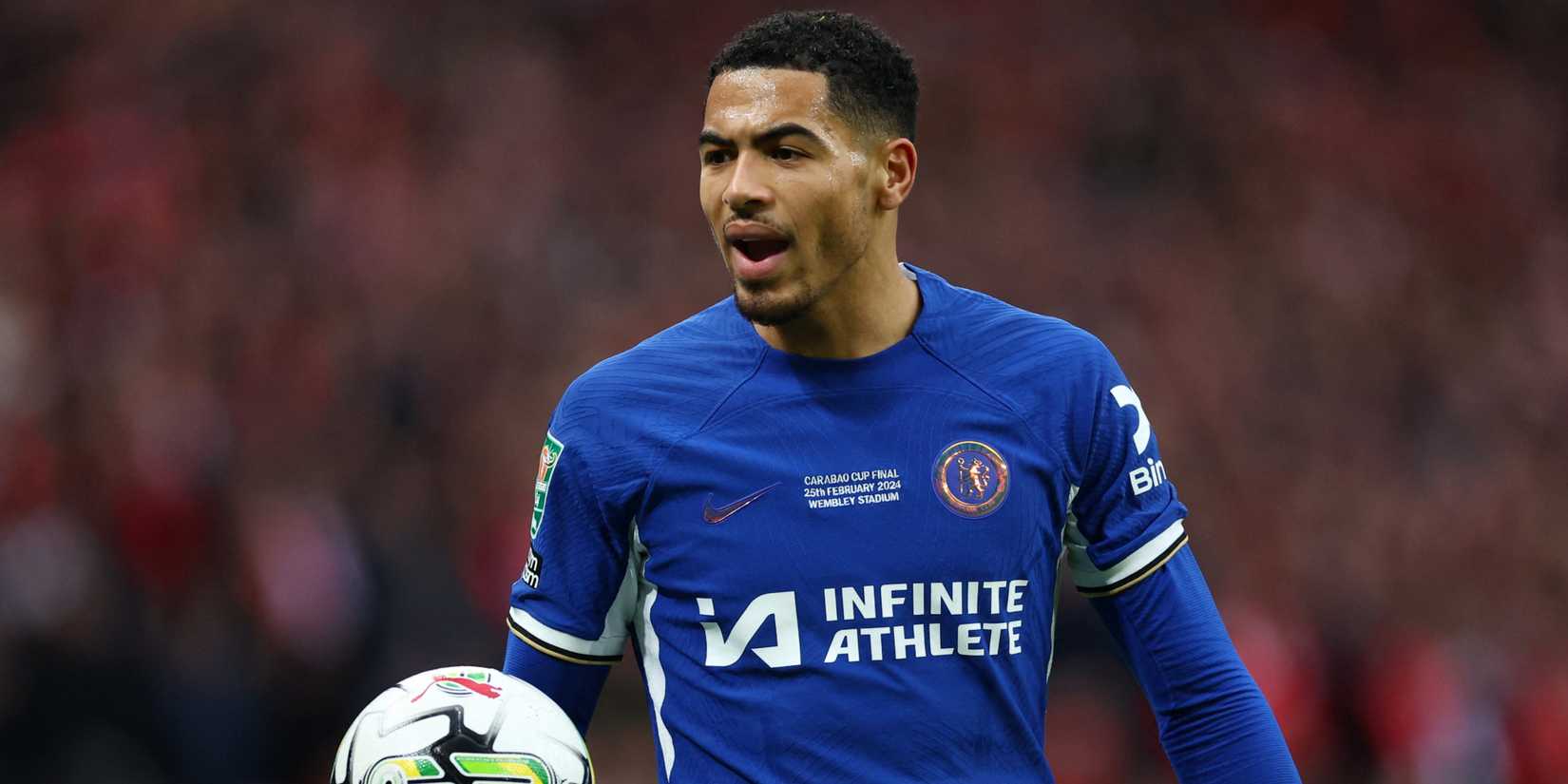 Chelsea defender Levi Colwill in action