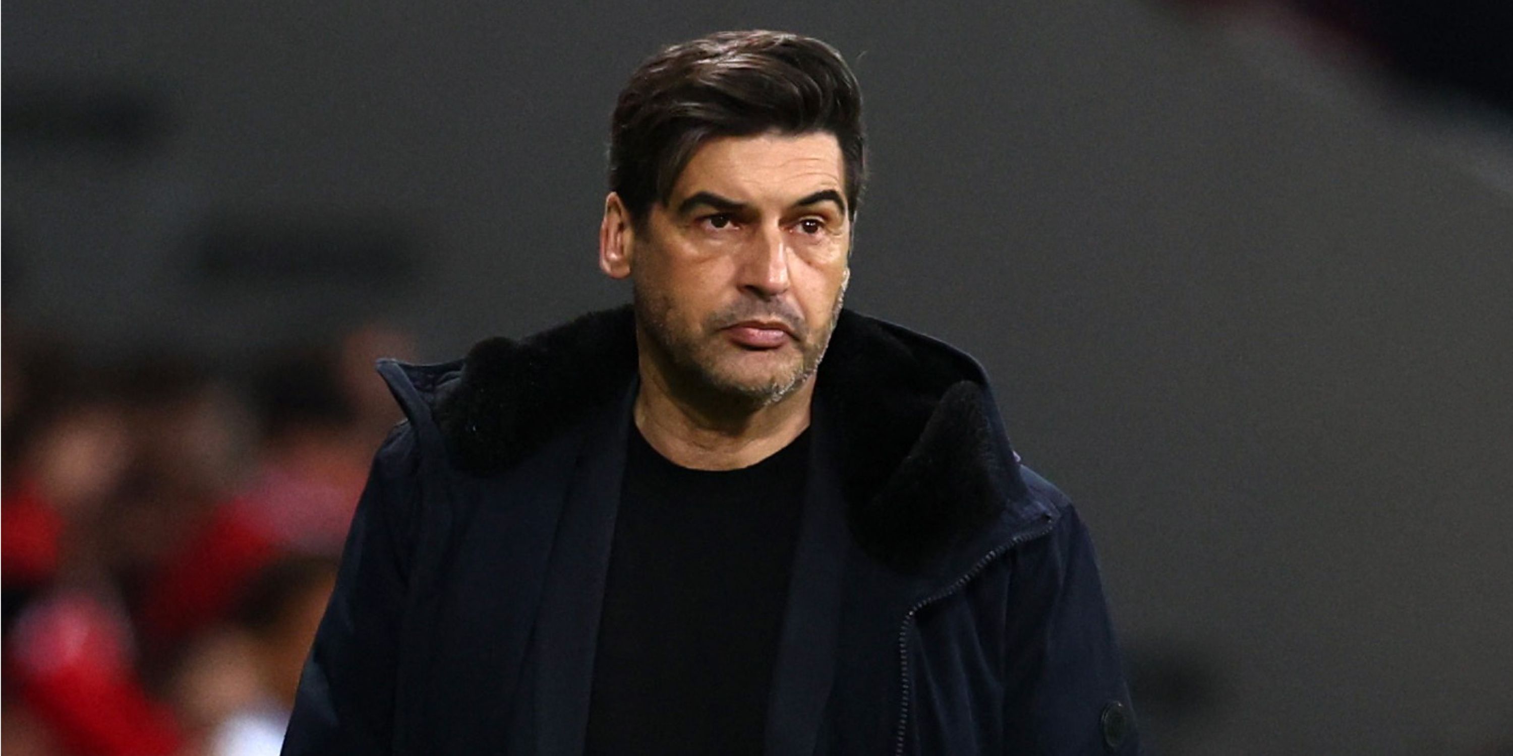 Lille boss Paulo Fonseca watching on from the touchline