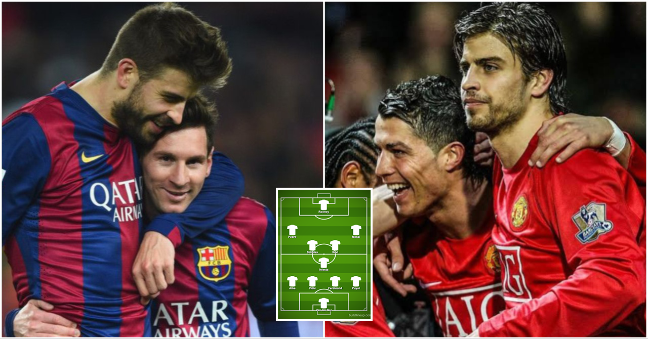 Gerard Pique Names Combined 11 From Man Utd and Barcelona Teammates