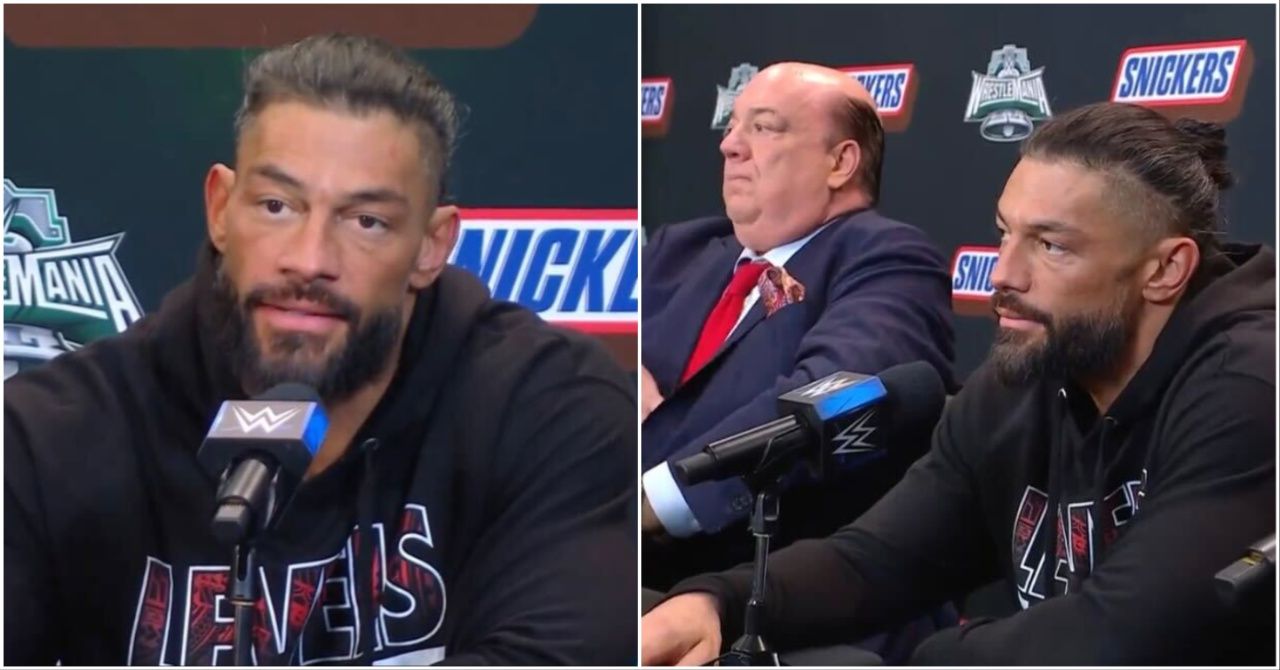 Roman Reigns Kicks Reporter Out of WrestleMania 40 Press Conference