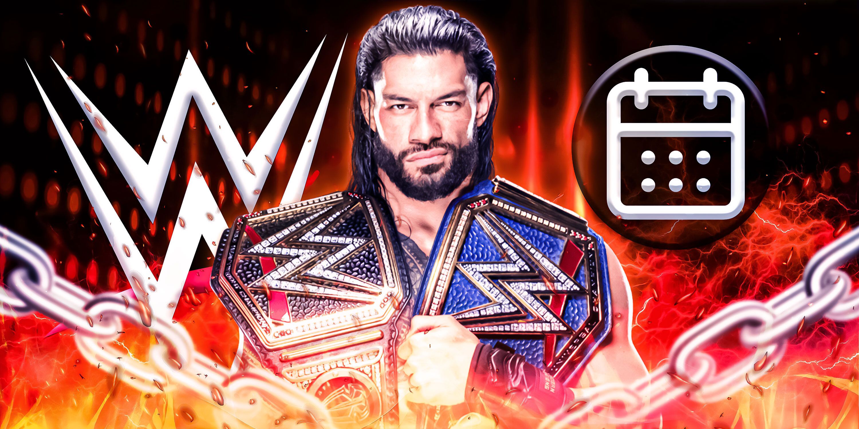 Roman Reigns' schedule with WWE