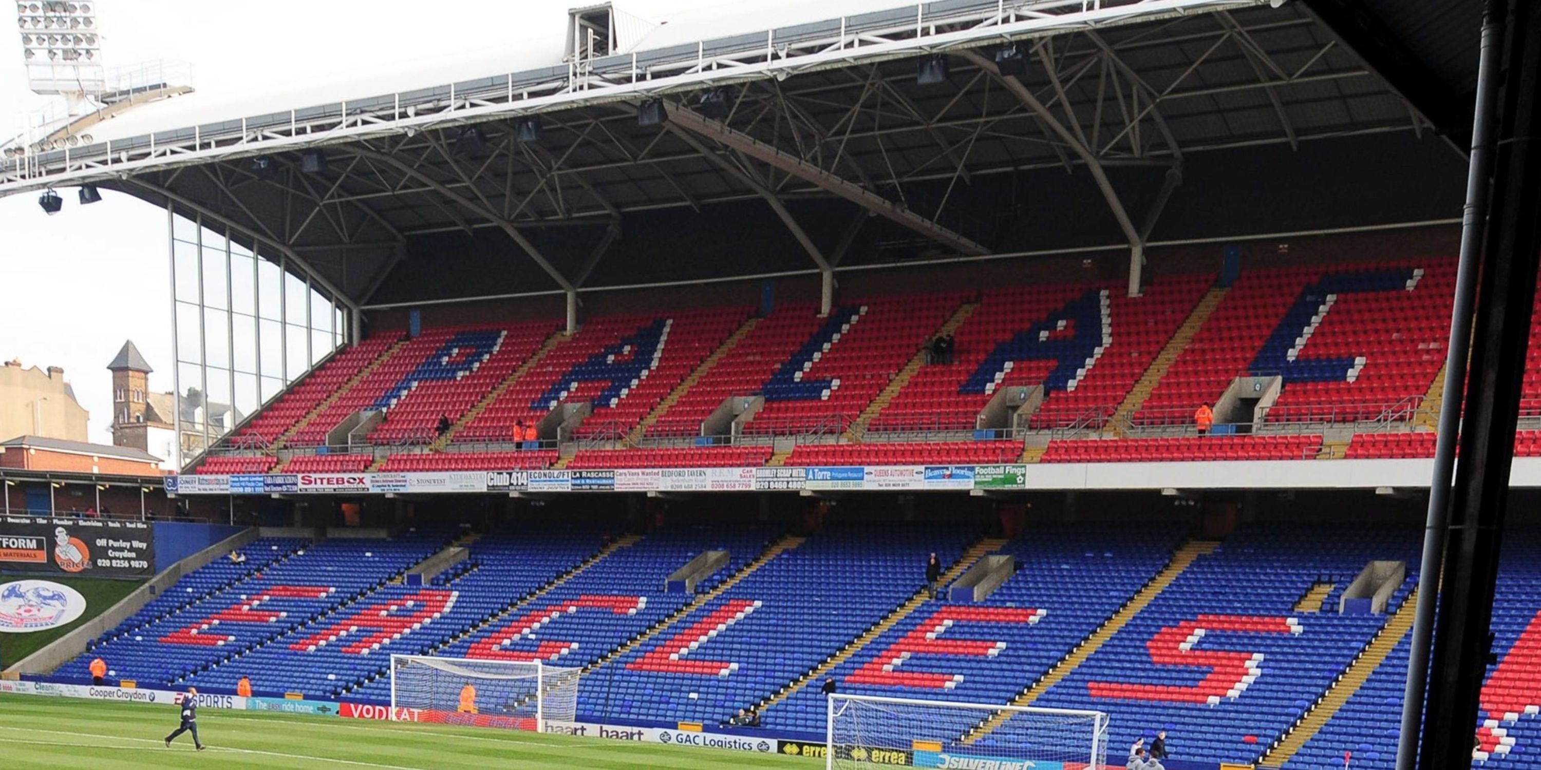 An inside view of Selhurst Park.