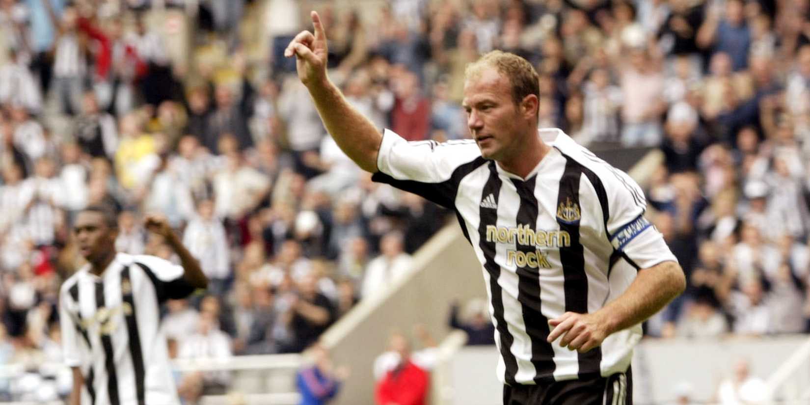 Shearer celebrates