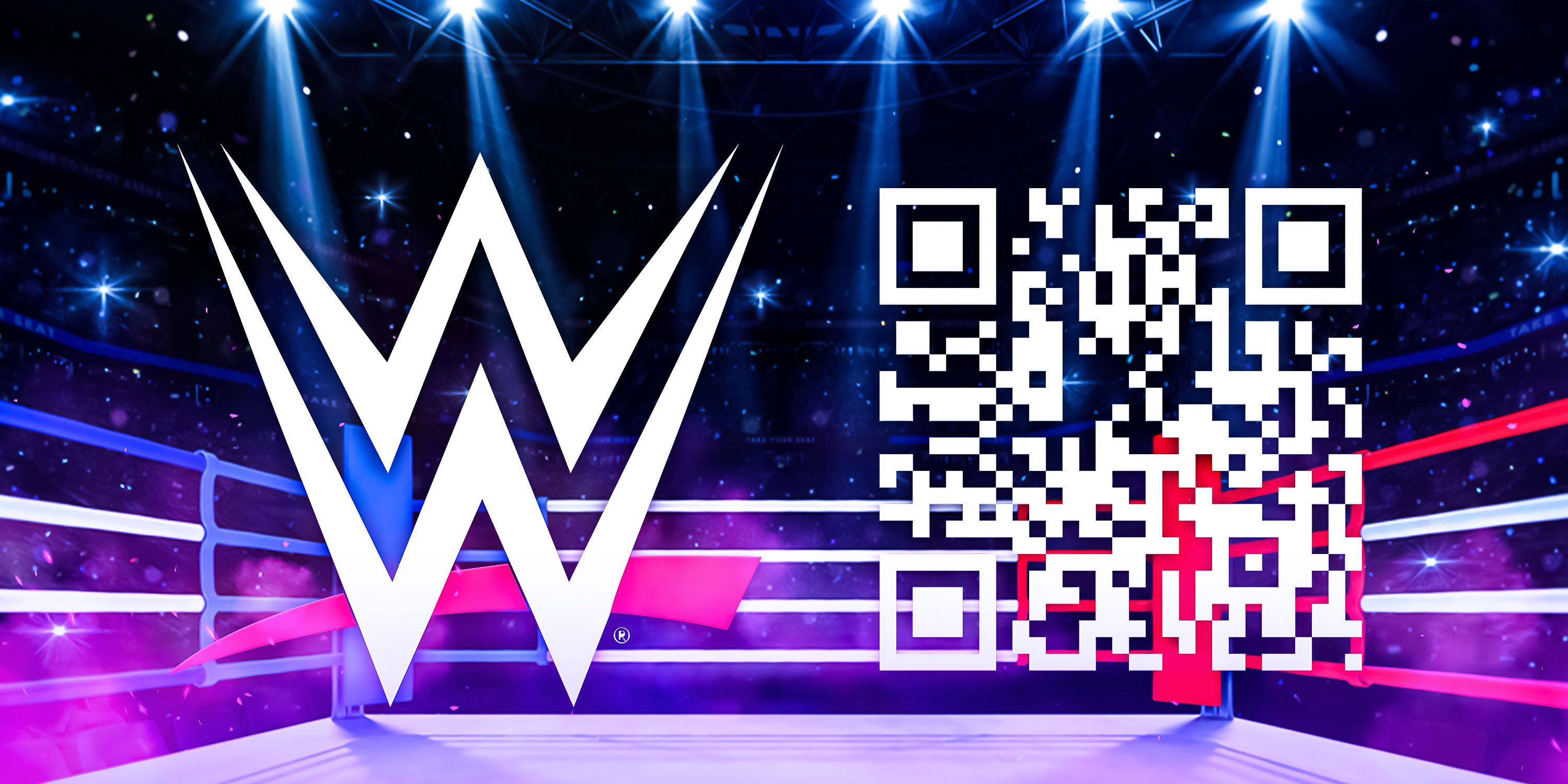 QR code on WWE Raw