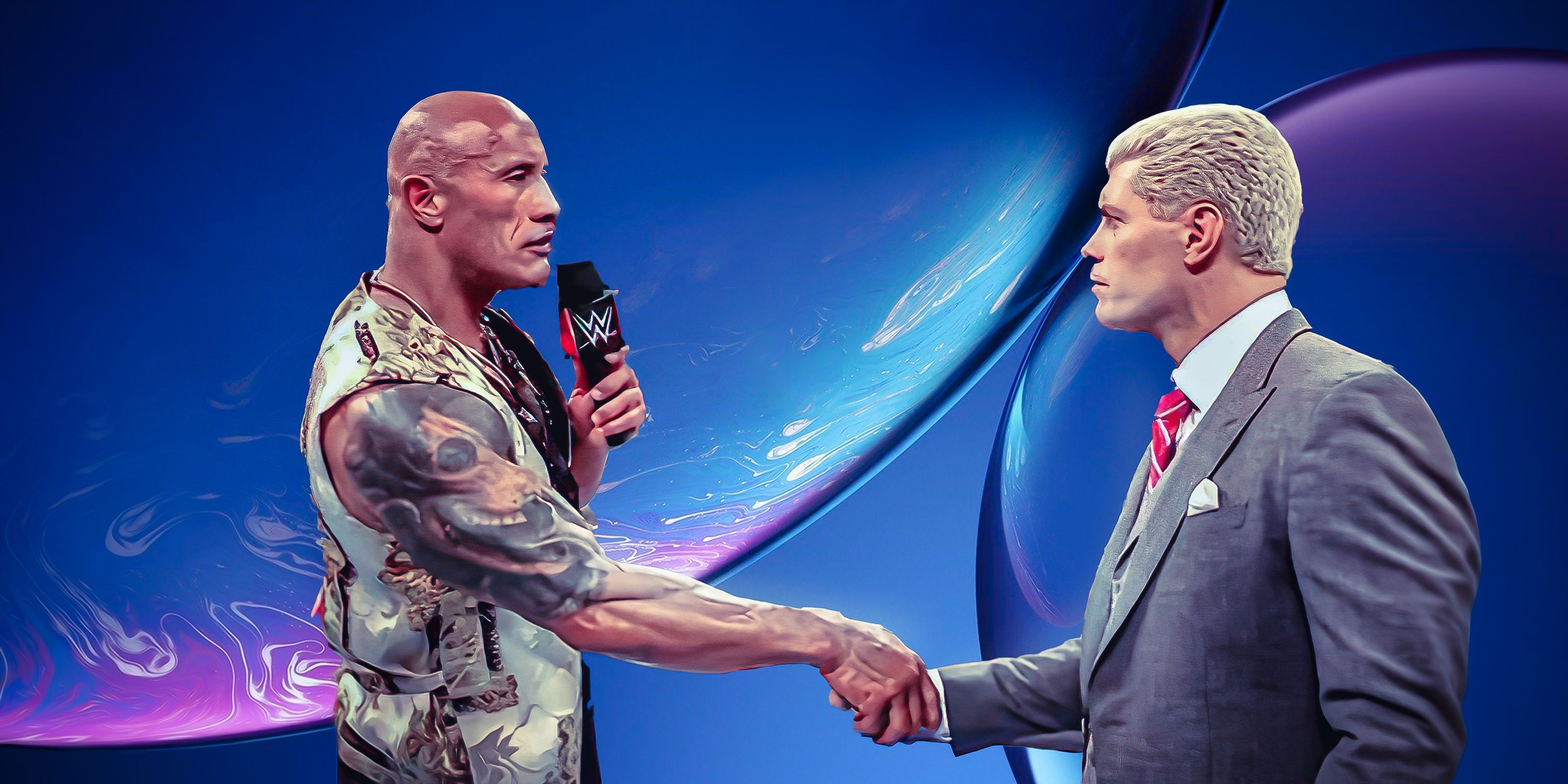 The Rock and Cody Rhodes on Raw