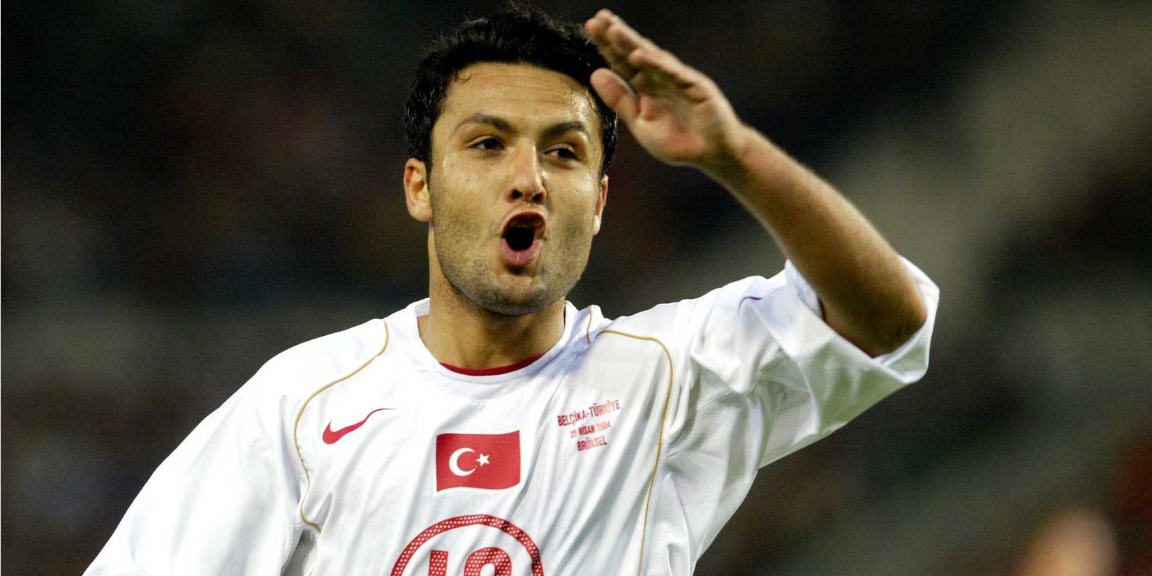 Yildiray Basturk in action for Turkey