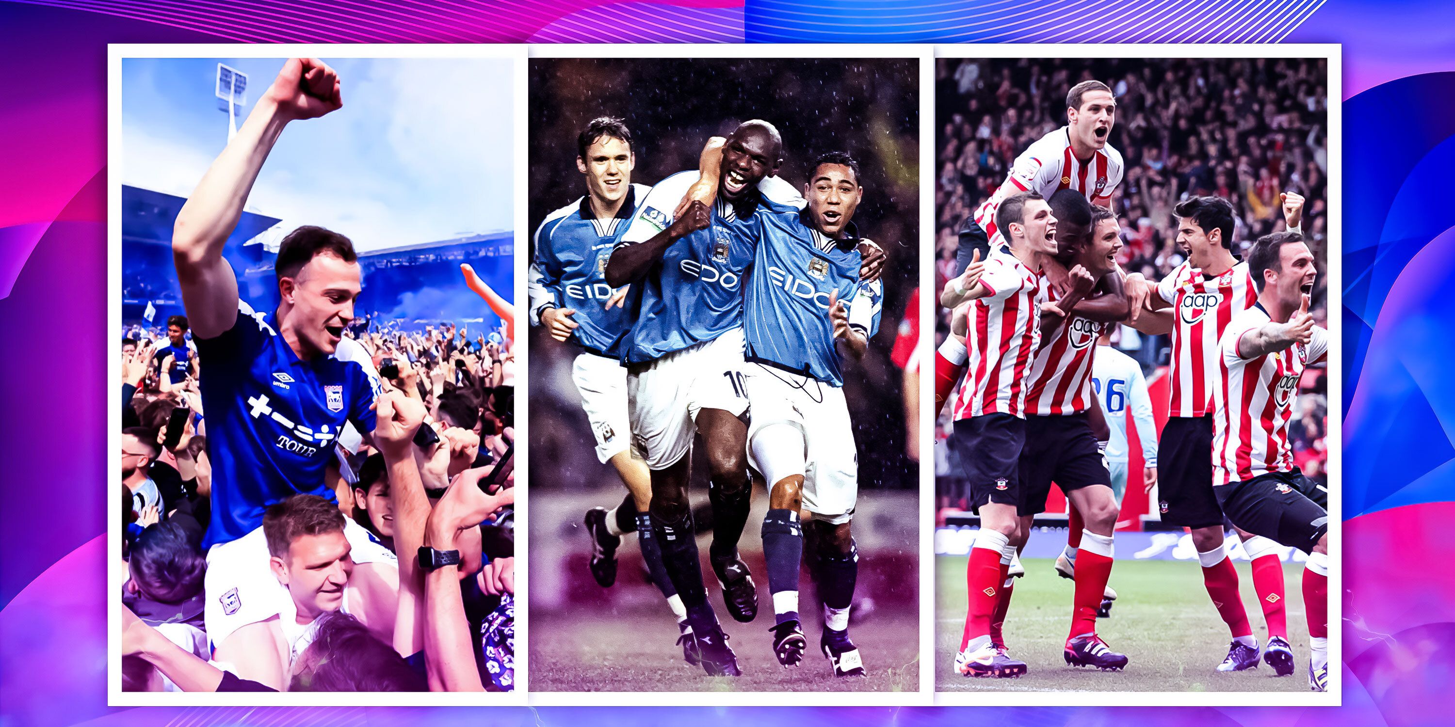 Ipswich, Southampton and Man City celebrate promotion