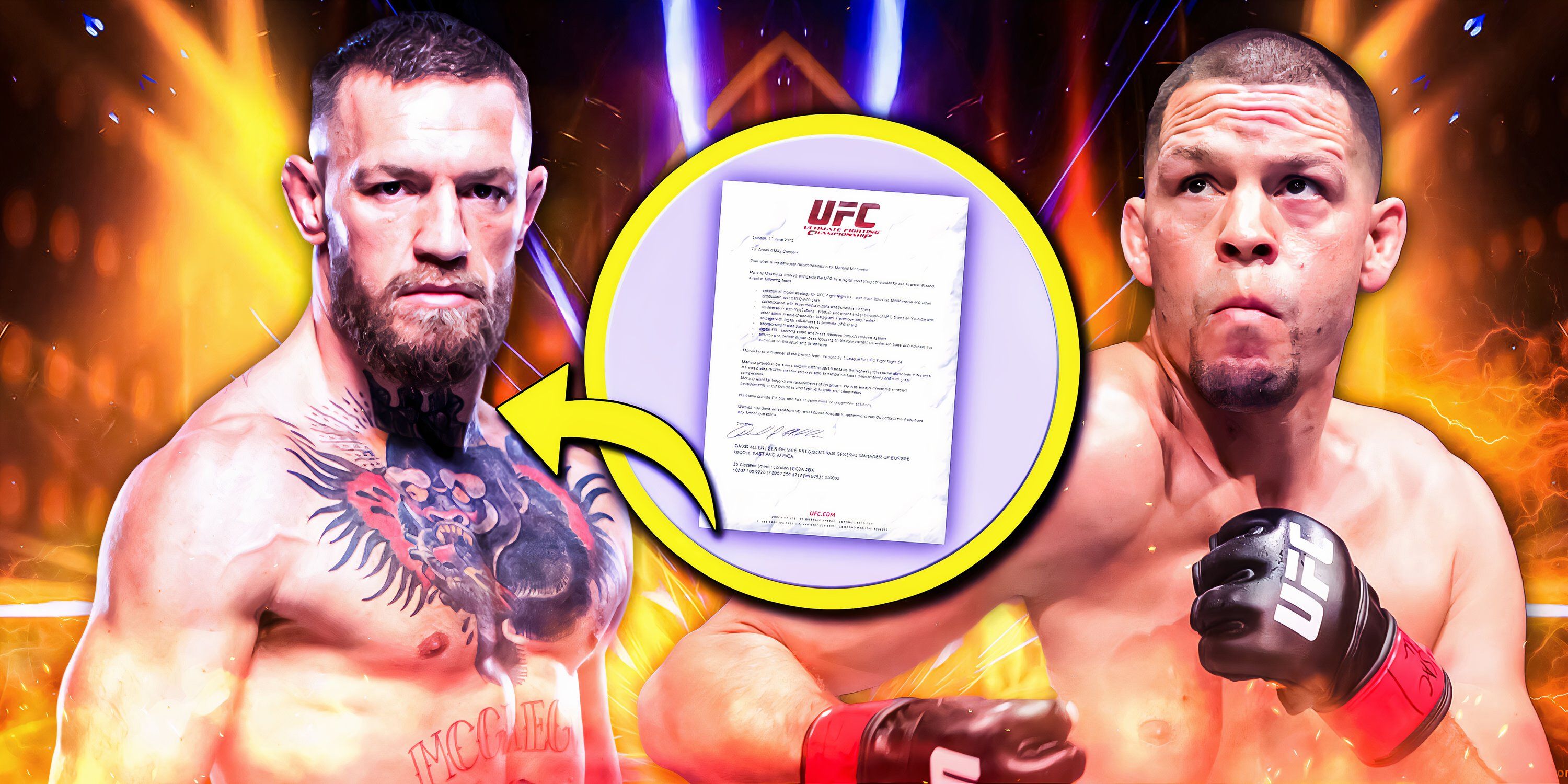 Conor McGregor, UFC contract, and Nate Diaz
