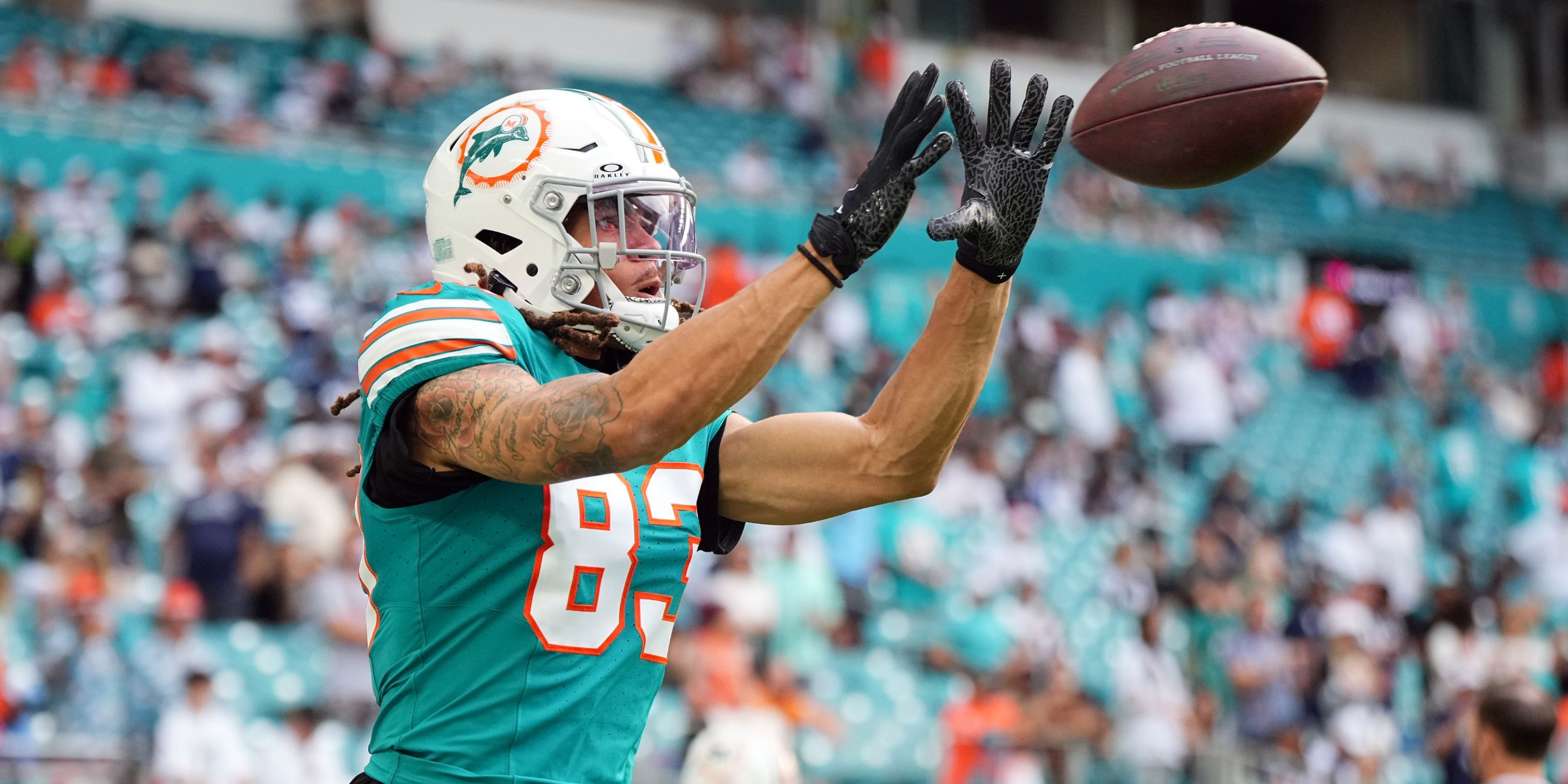 Chase Claypool with the Dolphins