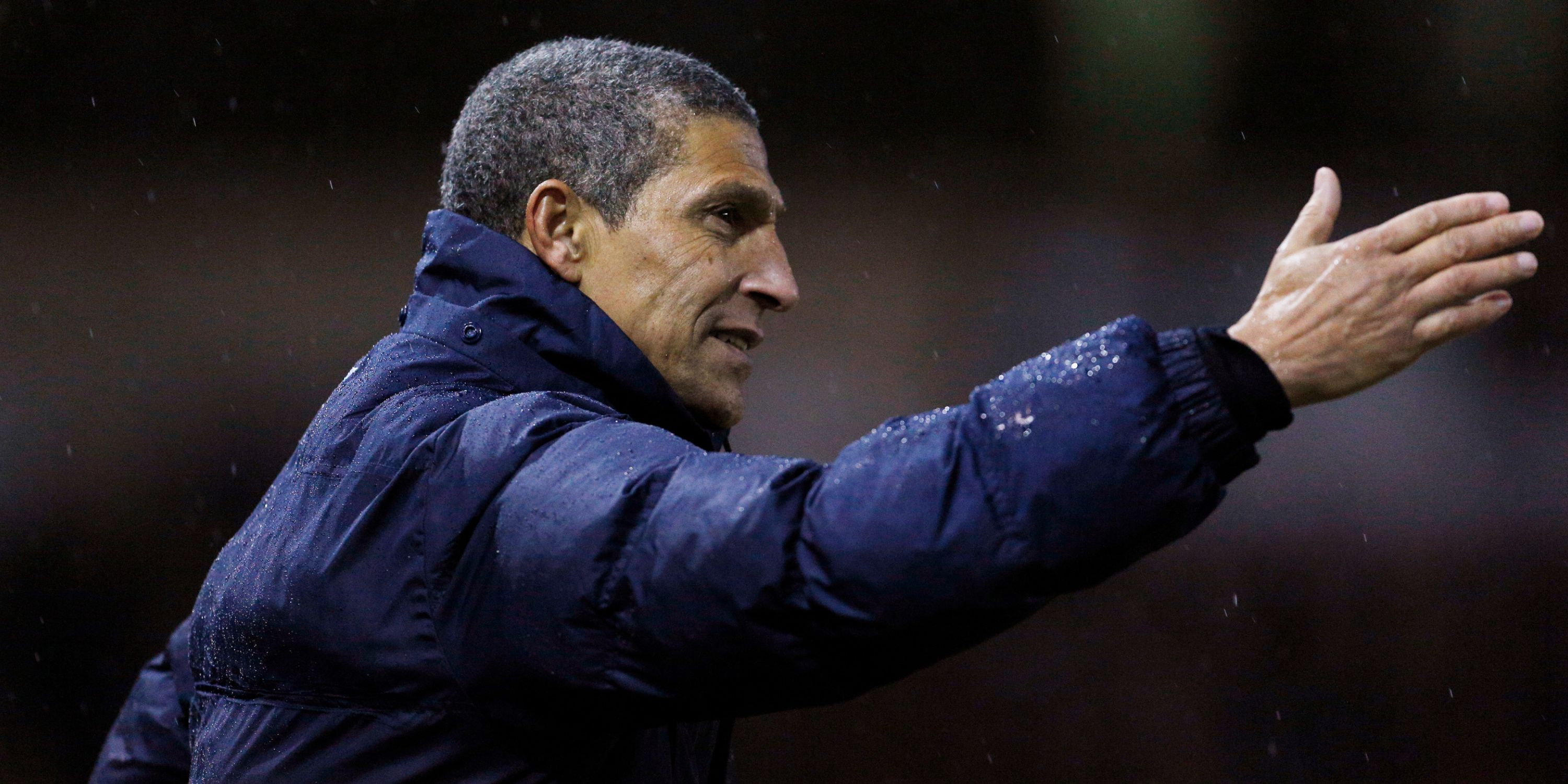 Chris Hughton in action for Brighton