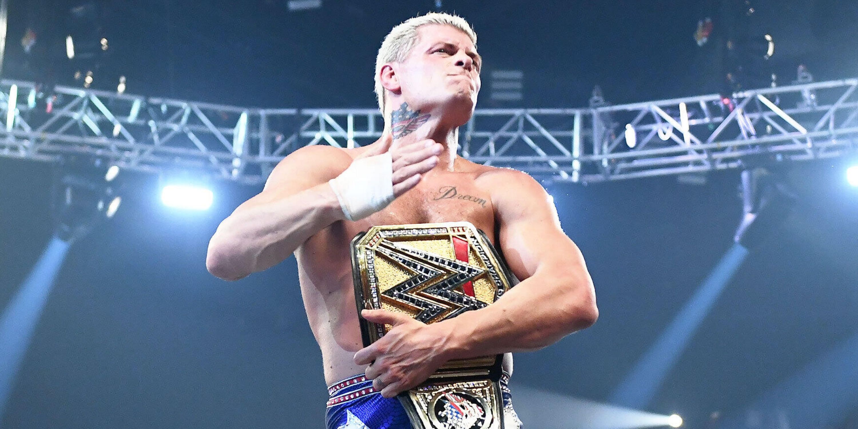 Cody Rhodes Celebrates at WWE Backlash