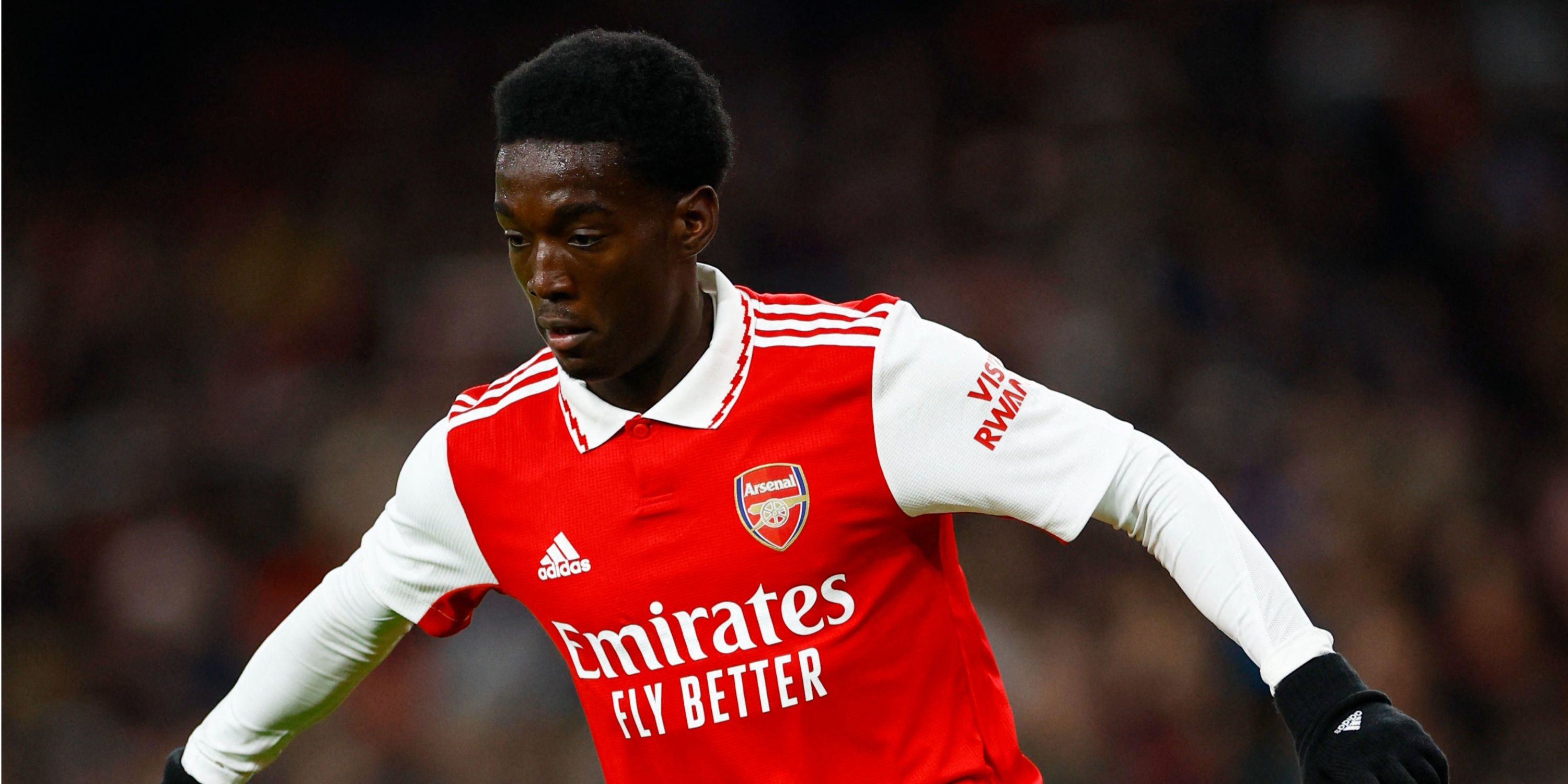 Amario Cozier-Duberry in a pre-season friendly for Arsenal.