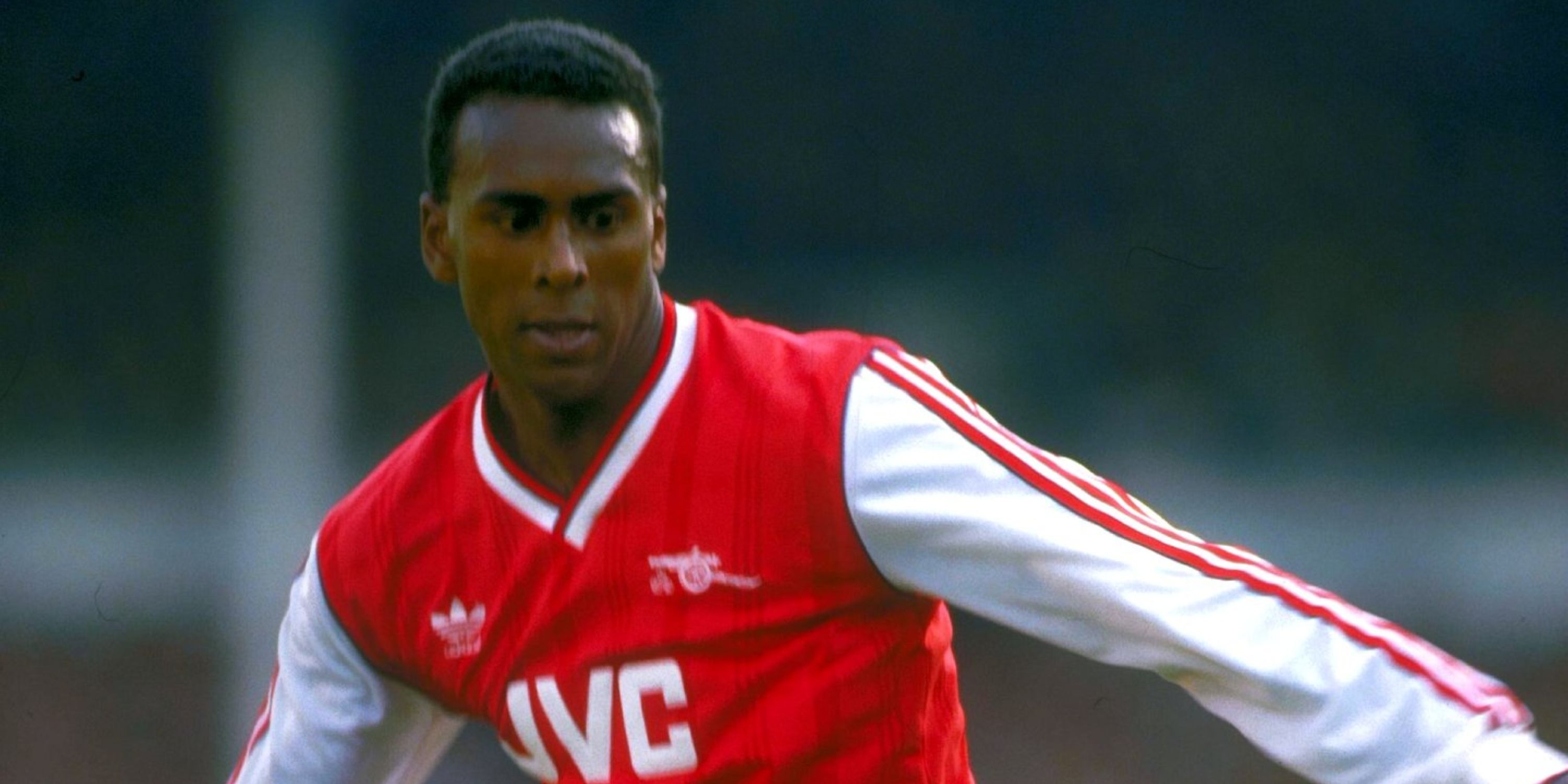 David Rocastle in action for Arsenal