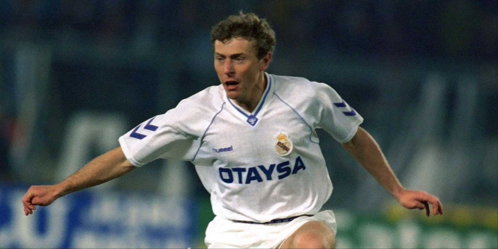 Emilio Butragueno in action for Real Madrid. 