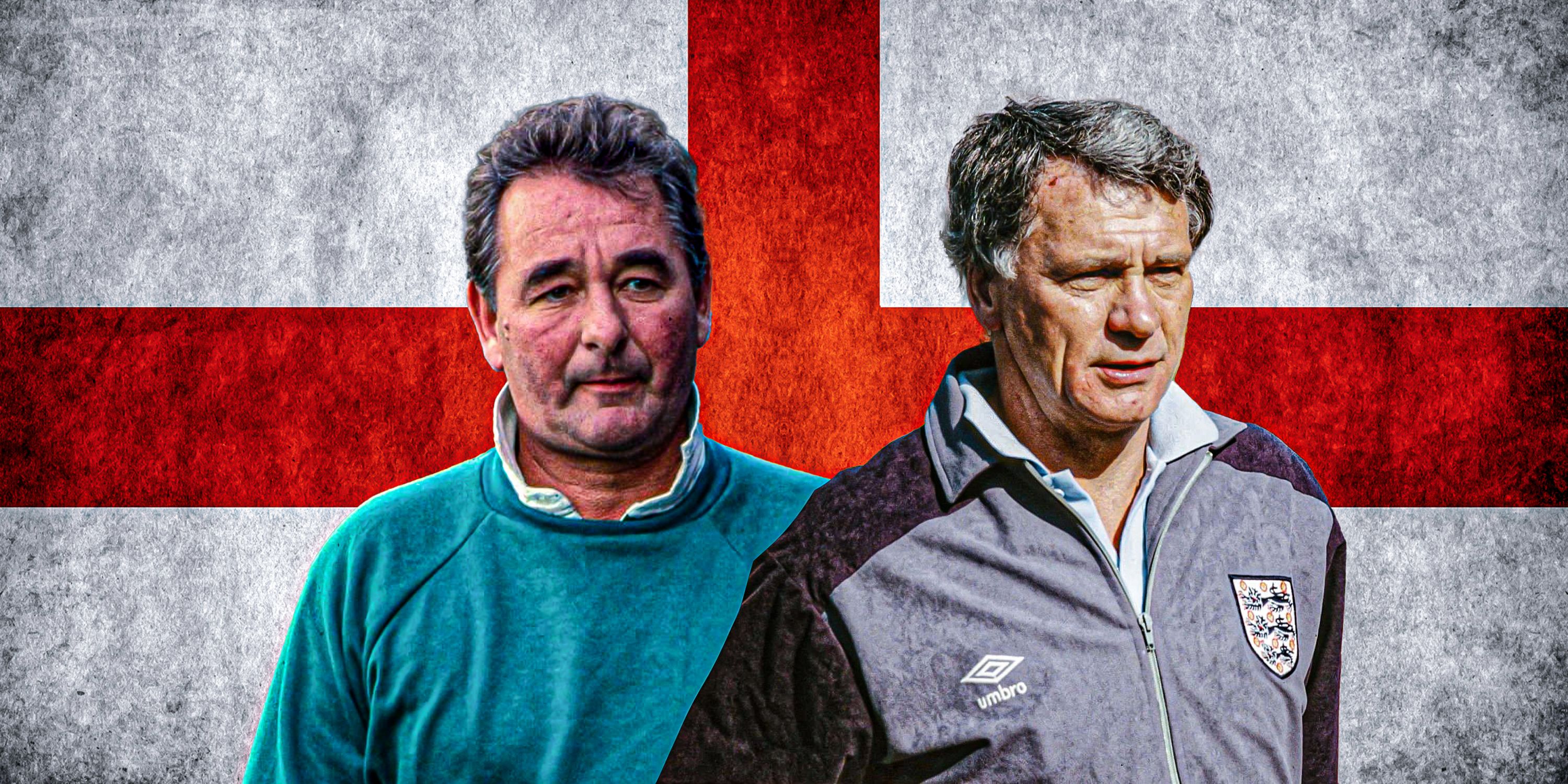 Brian Clough and Sir Bobby Robson