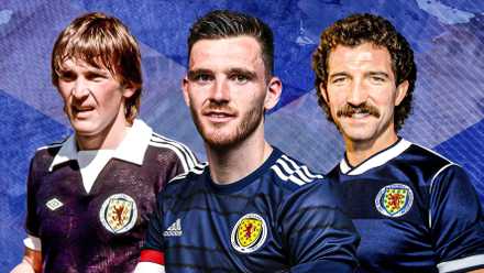 Kenny Dalglish, Andrew Robertson and Graeme Souness