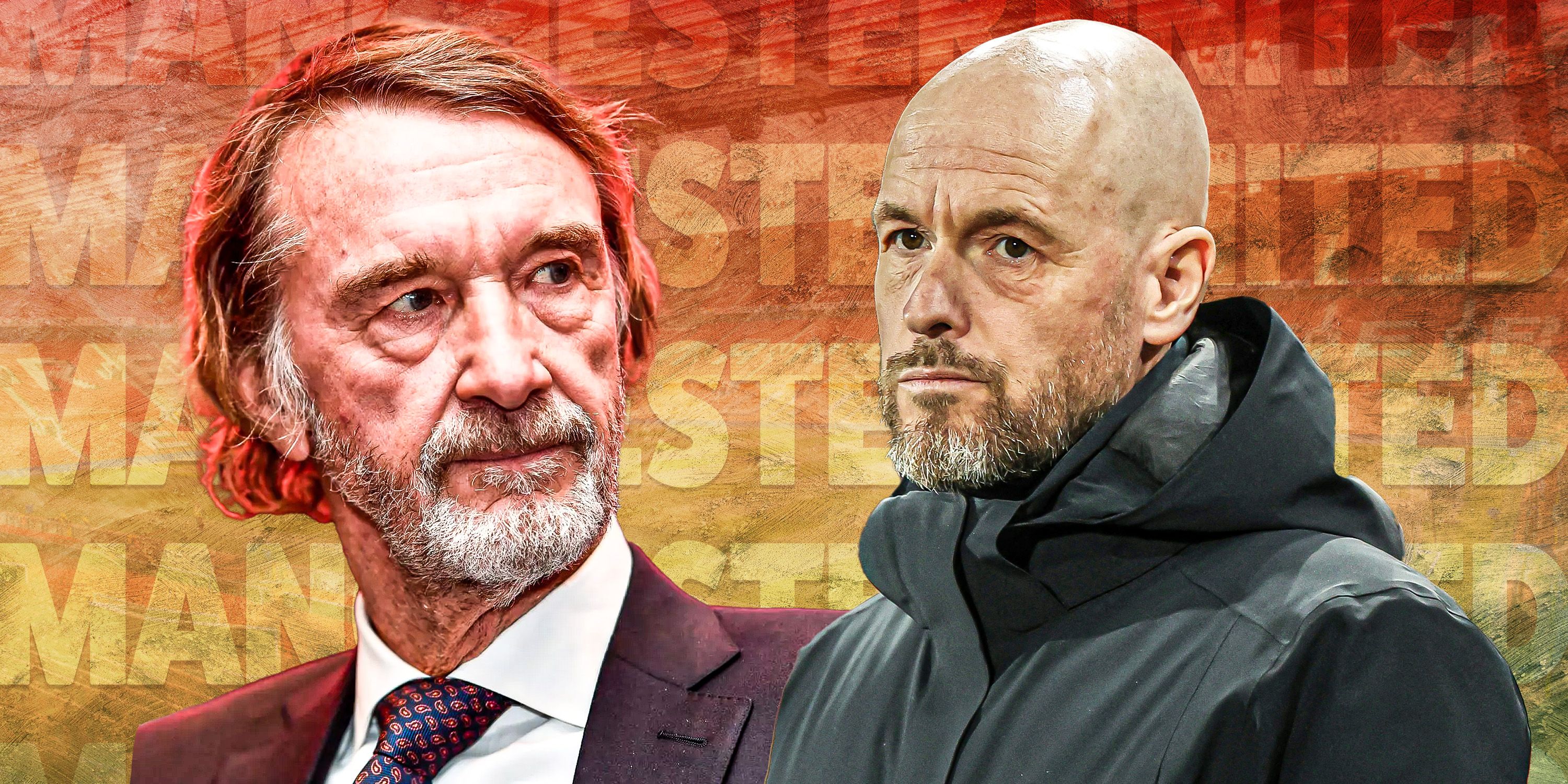 Manchester United co-owner Sir Jim Ratcliffe and boss Erik ten Hag