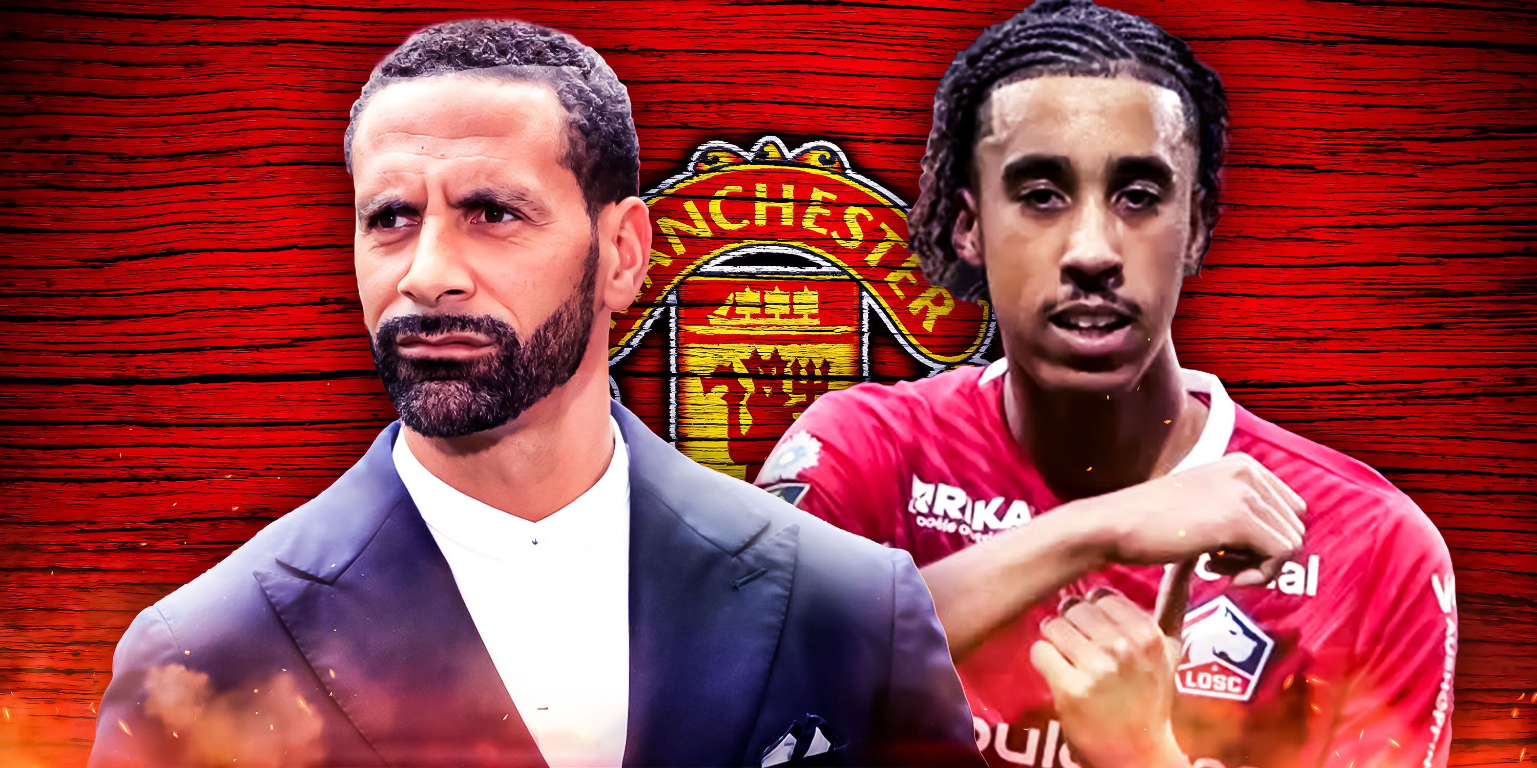 Rio Ferdinand and Leny Yoro