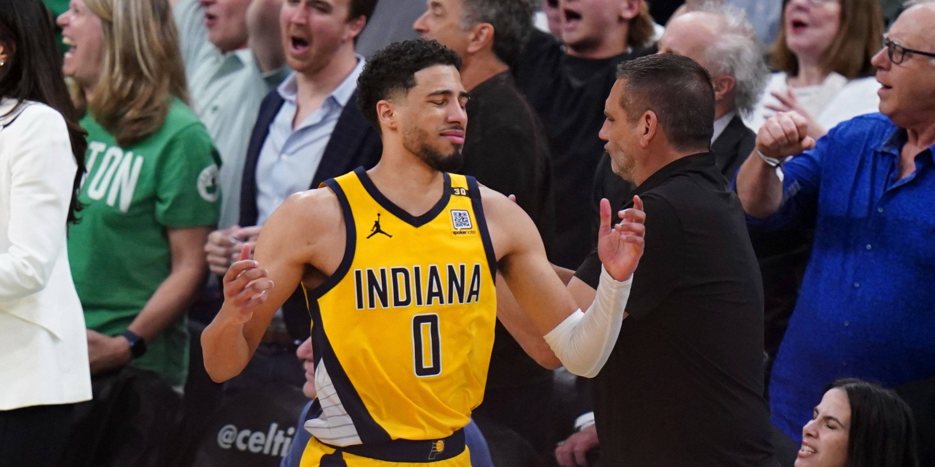 Indiana Pacers' Tyrese Haliburton vs Celtics