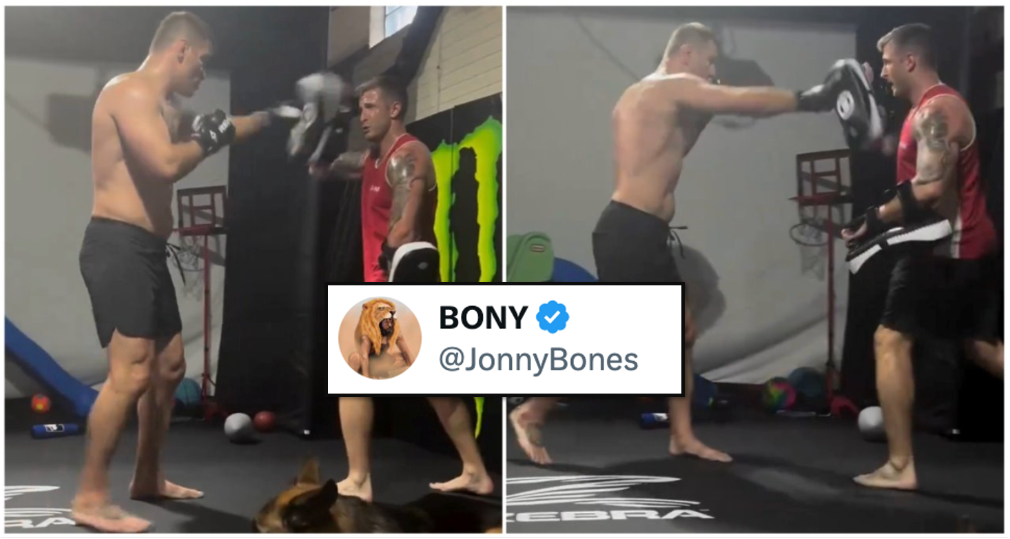 Jon Jones Reacts to New Stipe Miocic Training Footage