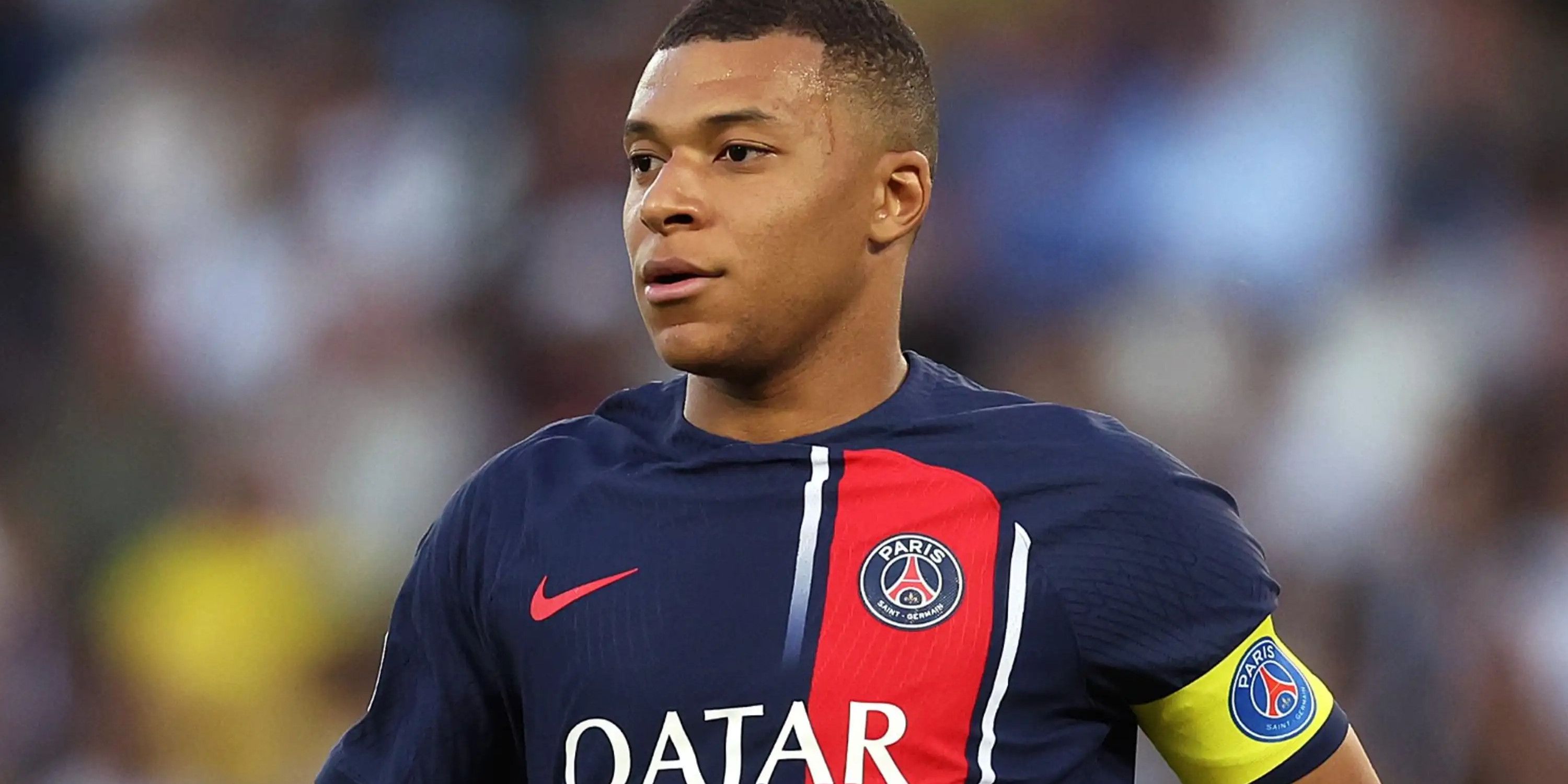 Kylian Mbappe playing for PSG in the 2023/24 campaign