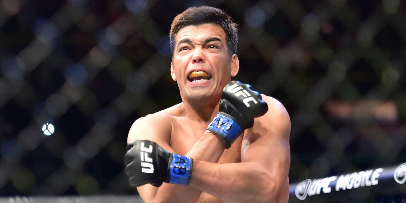 Lyoto Machida celebrating