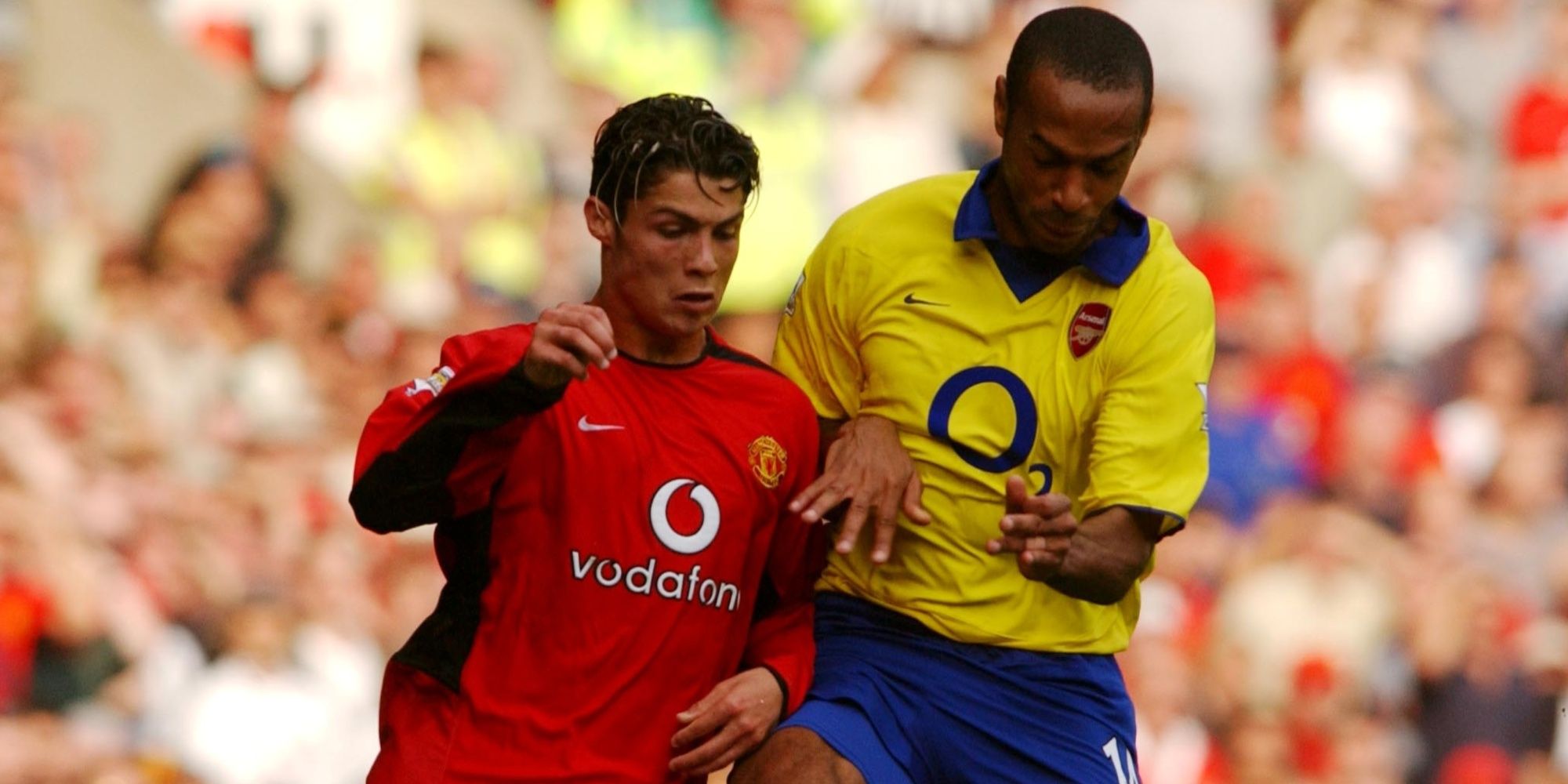 Cristiano Ronaldo - Manchester United in action against Thierry Henry - Arsenal