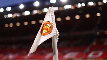 The corner flag at Old Trafford.