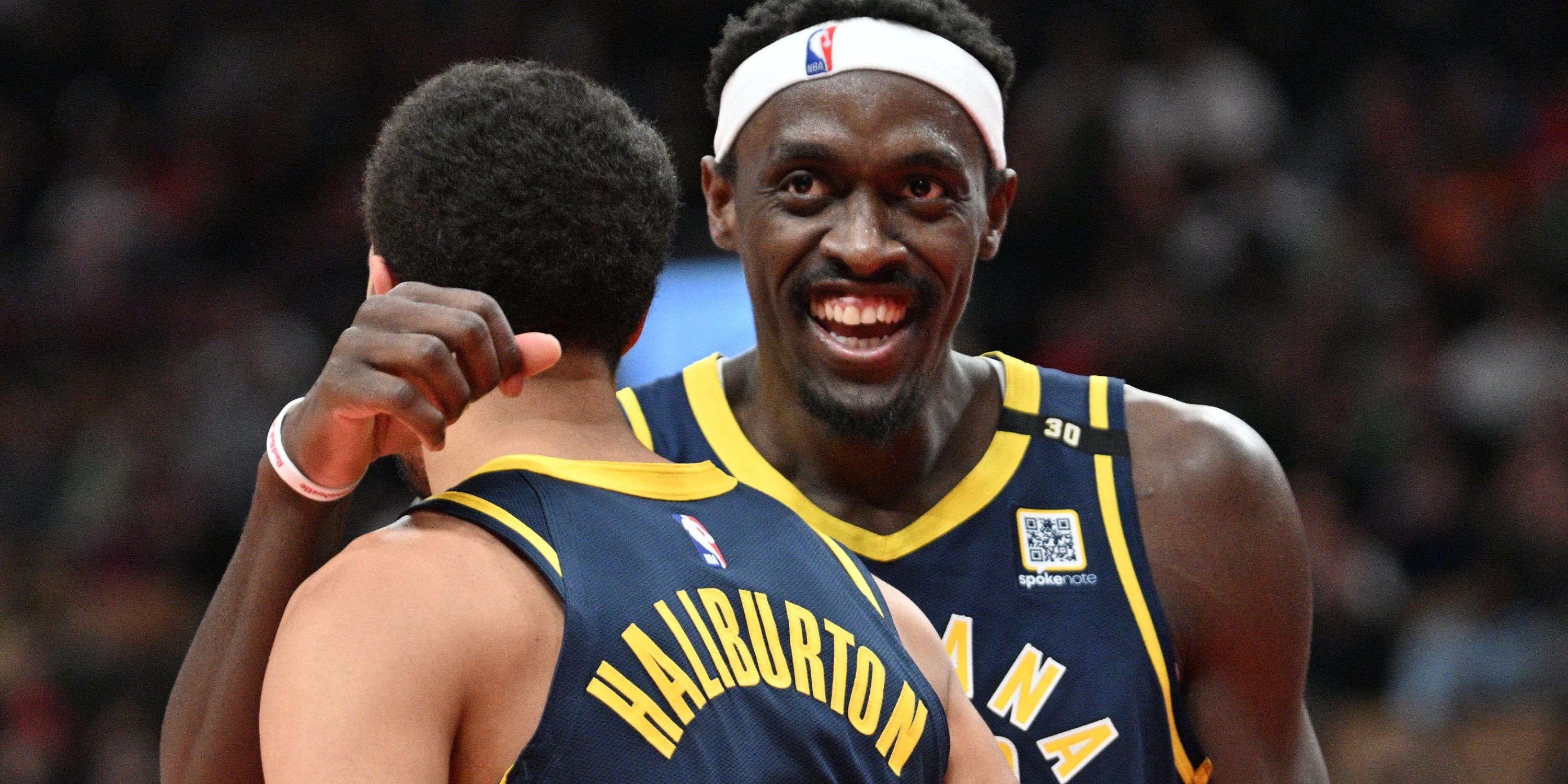 Pascal Siakam and Tyrese Haliburton