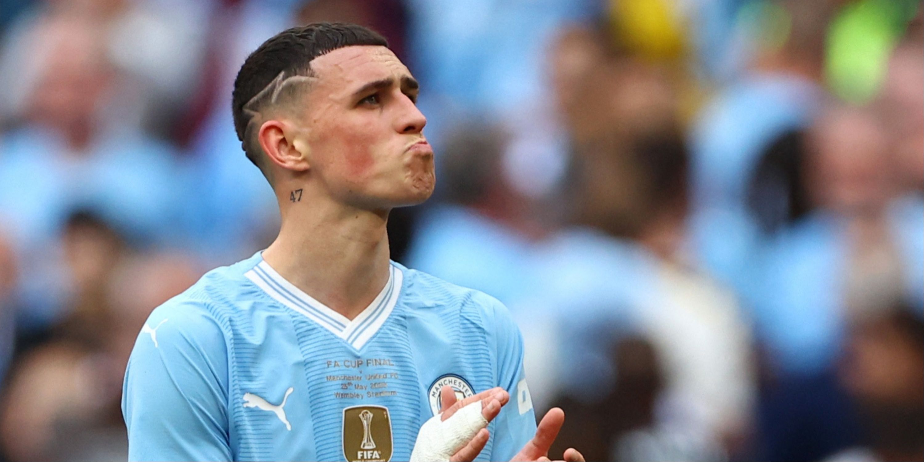 Phil Foden after Man City's FA Cup final loss