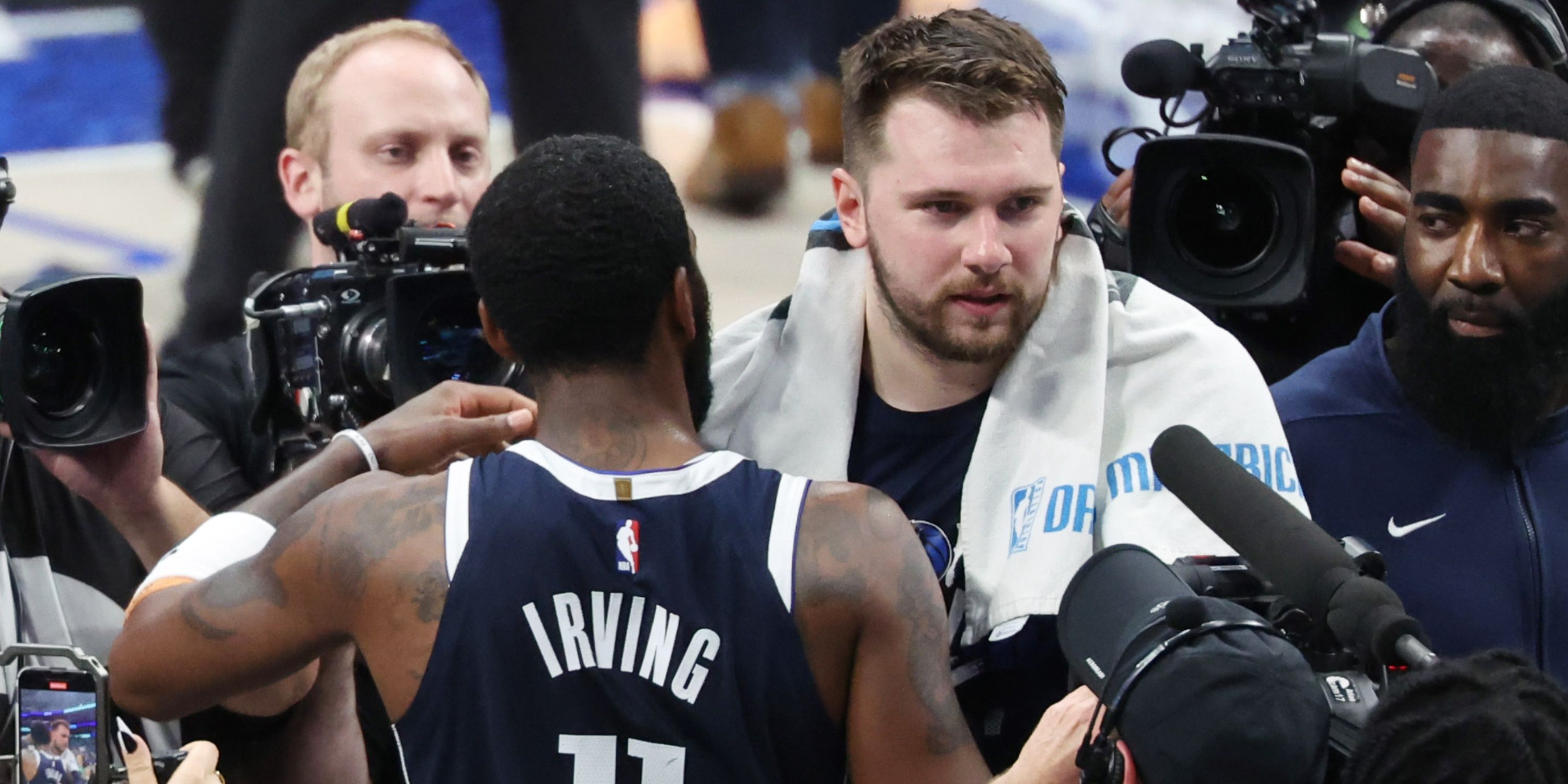 Luka Dončić on Kyrie Irving’s Game 3: 'He’s Born For This Situation’