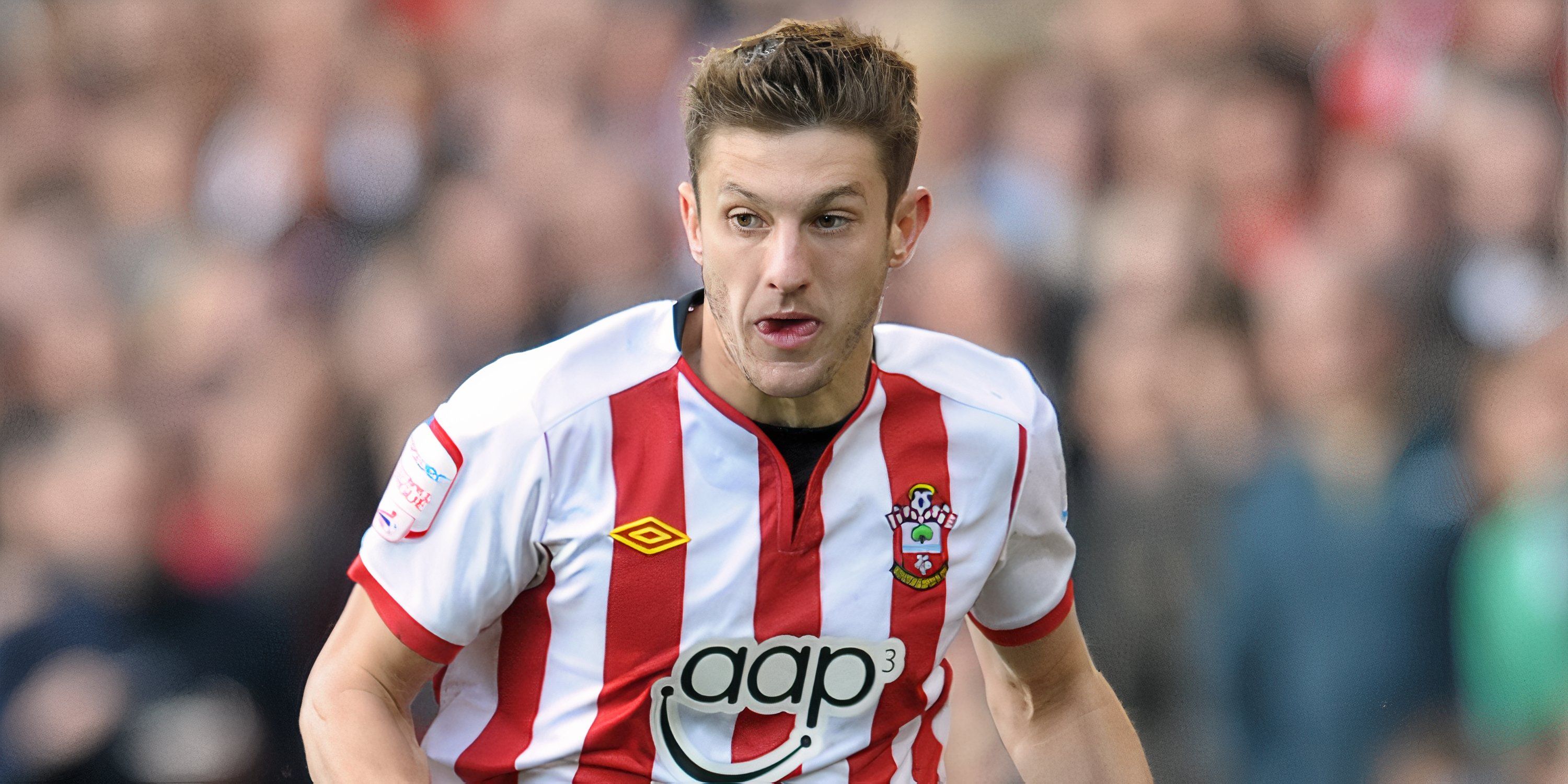 Adam Lallana in action for Southampton