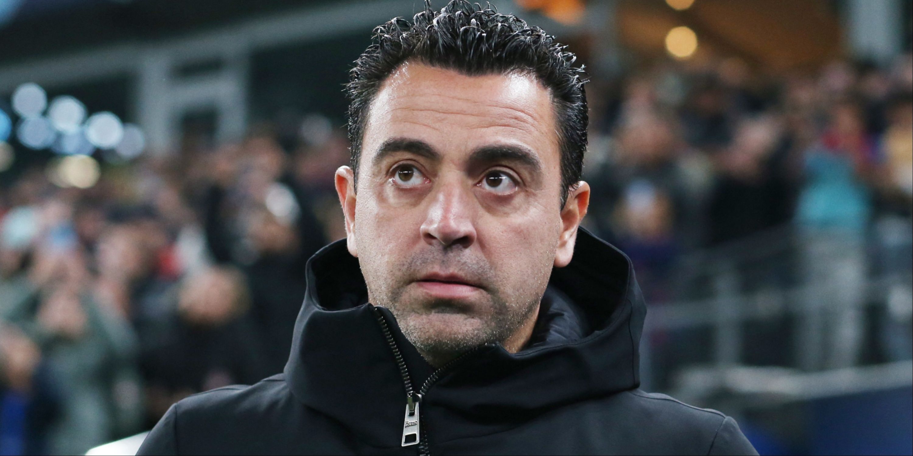 Xavi during his time in the Barcelona dugout