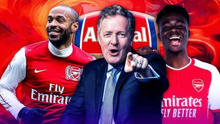 Piers Morgan, Thierry Henry and Bukayo Saka