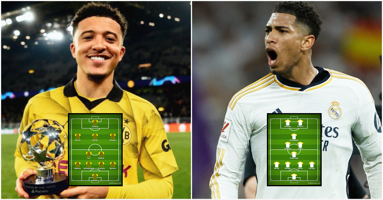 Champions League Final 2024 predicted lineups Borussia Dortmund vs