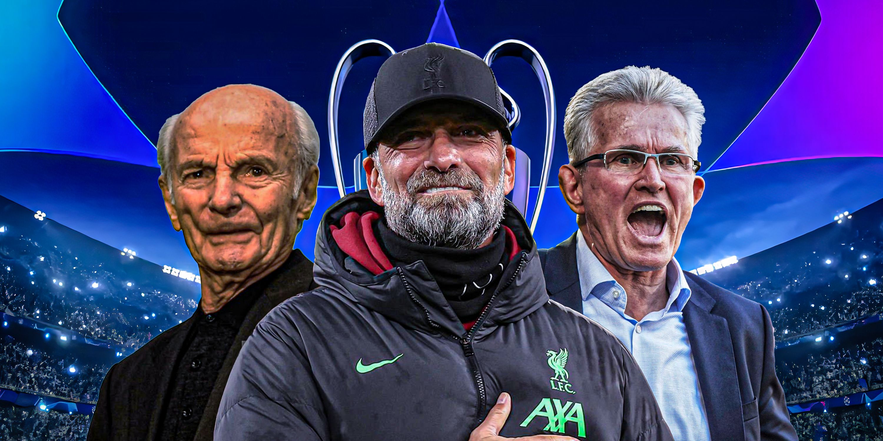 Custom image of Dettmar Cramer, Jurgen Klopp and Jupp Heynckes