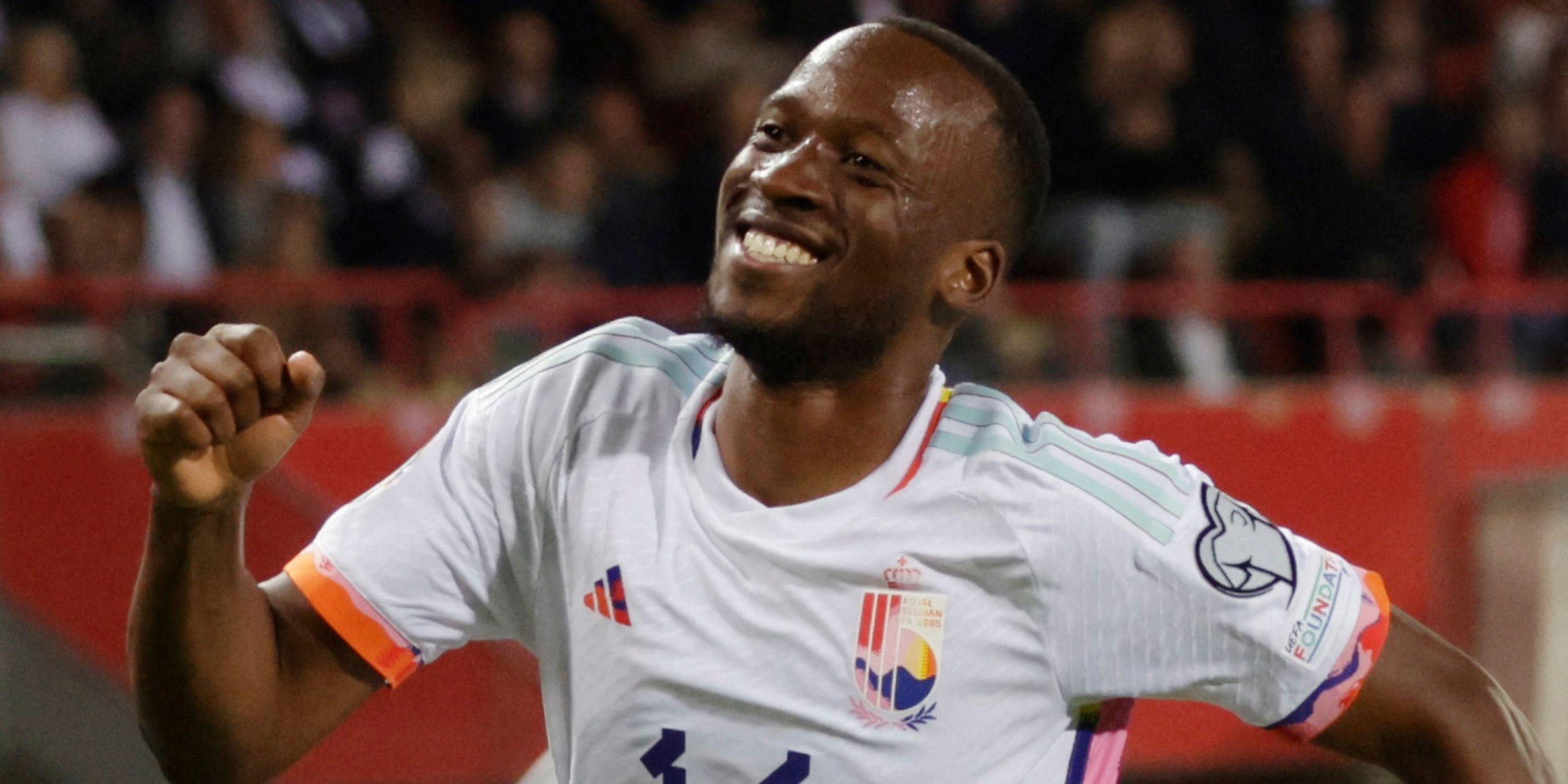 Dodi Lukebakio in action for Belgium