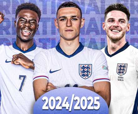 Saka, Foden and Rice in England shirts