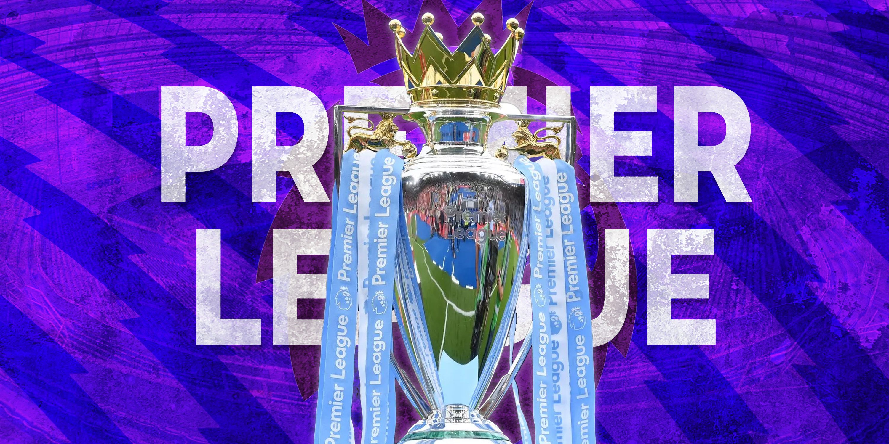 A custom image of the Premier League trophy