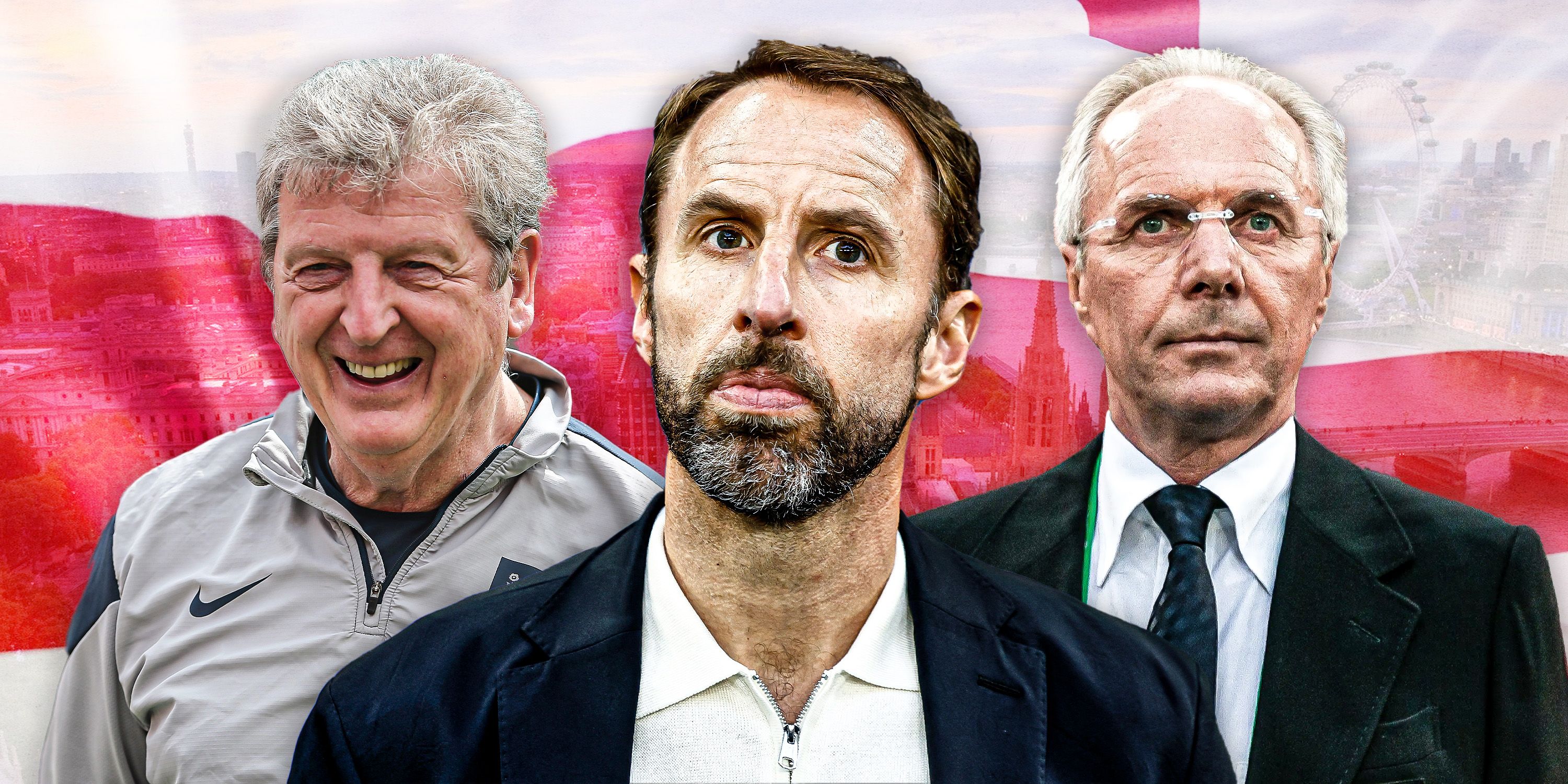 Roy Hodgson, Gareth Southgate and Sven-Goran Eriksson.