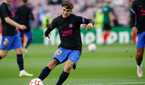 Gavi during the pre-match warm up with FC Barcelona