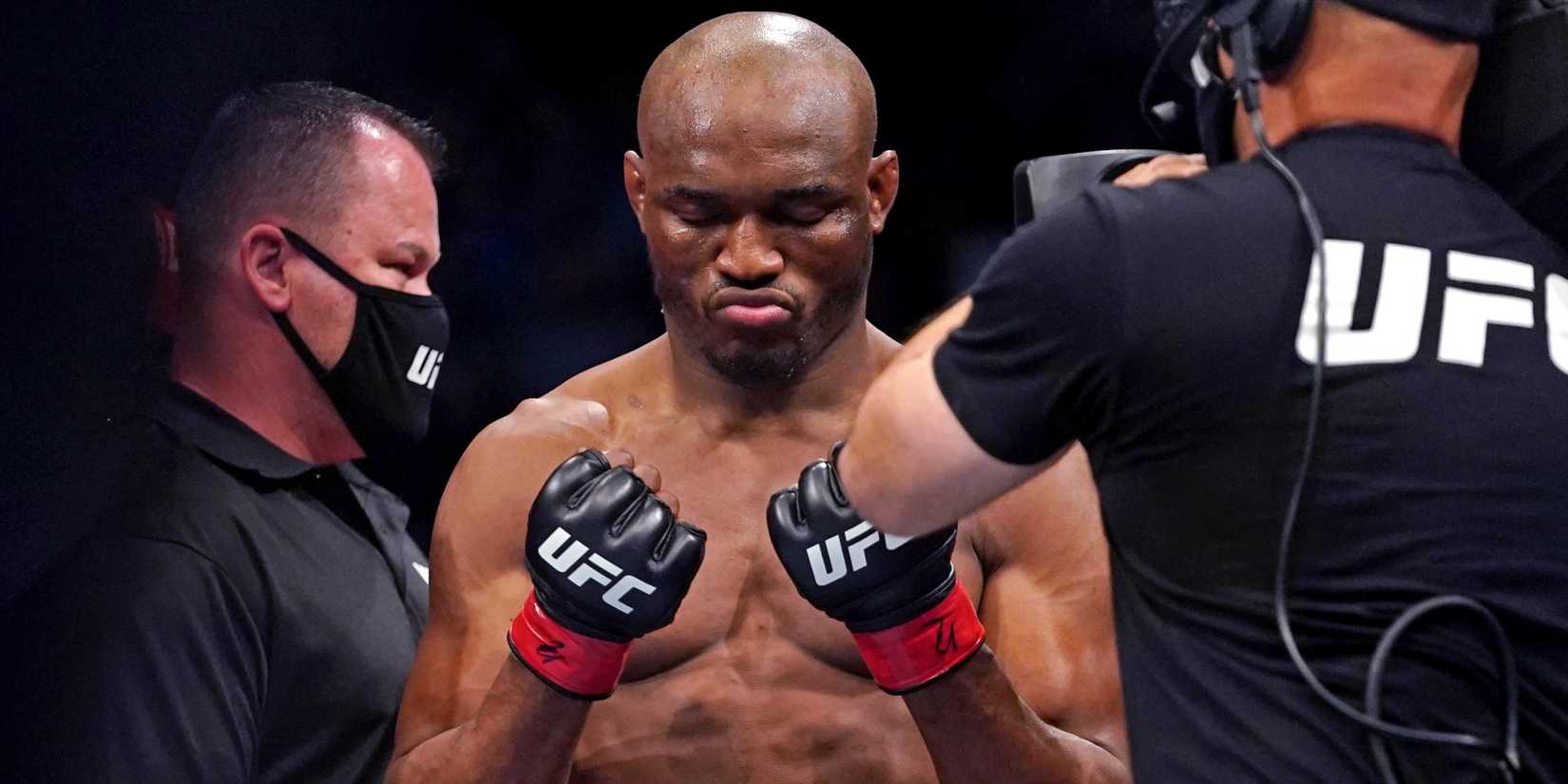 Kamaru Usman before a UFC bout