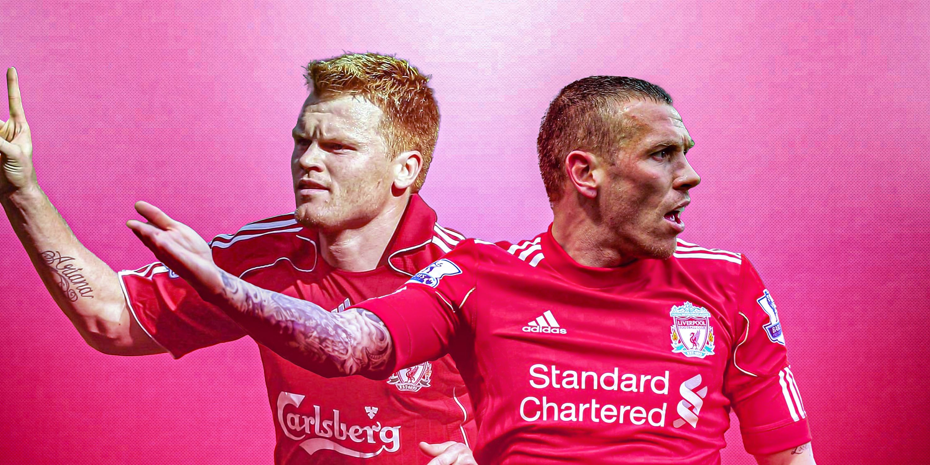 John Arne Riise and Craig Bellamy at Livewrpool