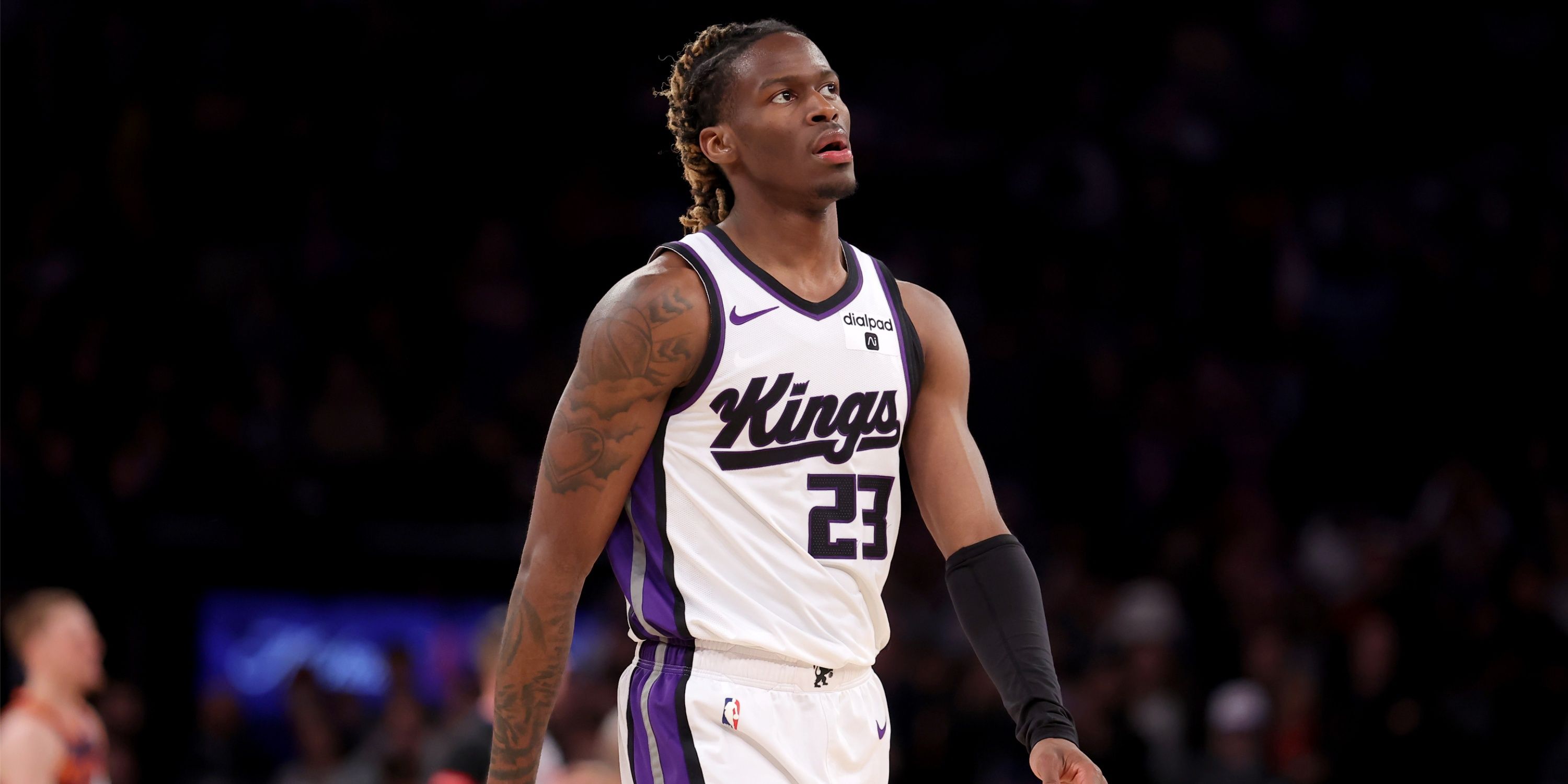 Sacramento Kings' guard Keon Ellis during a game against the New York Knicks.