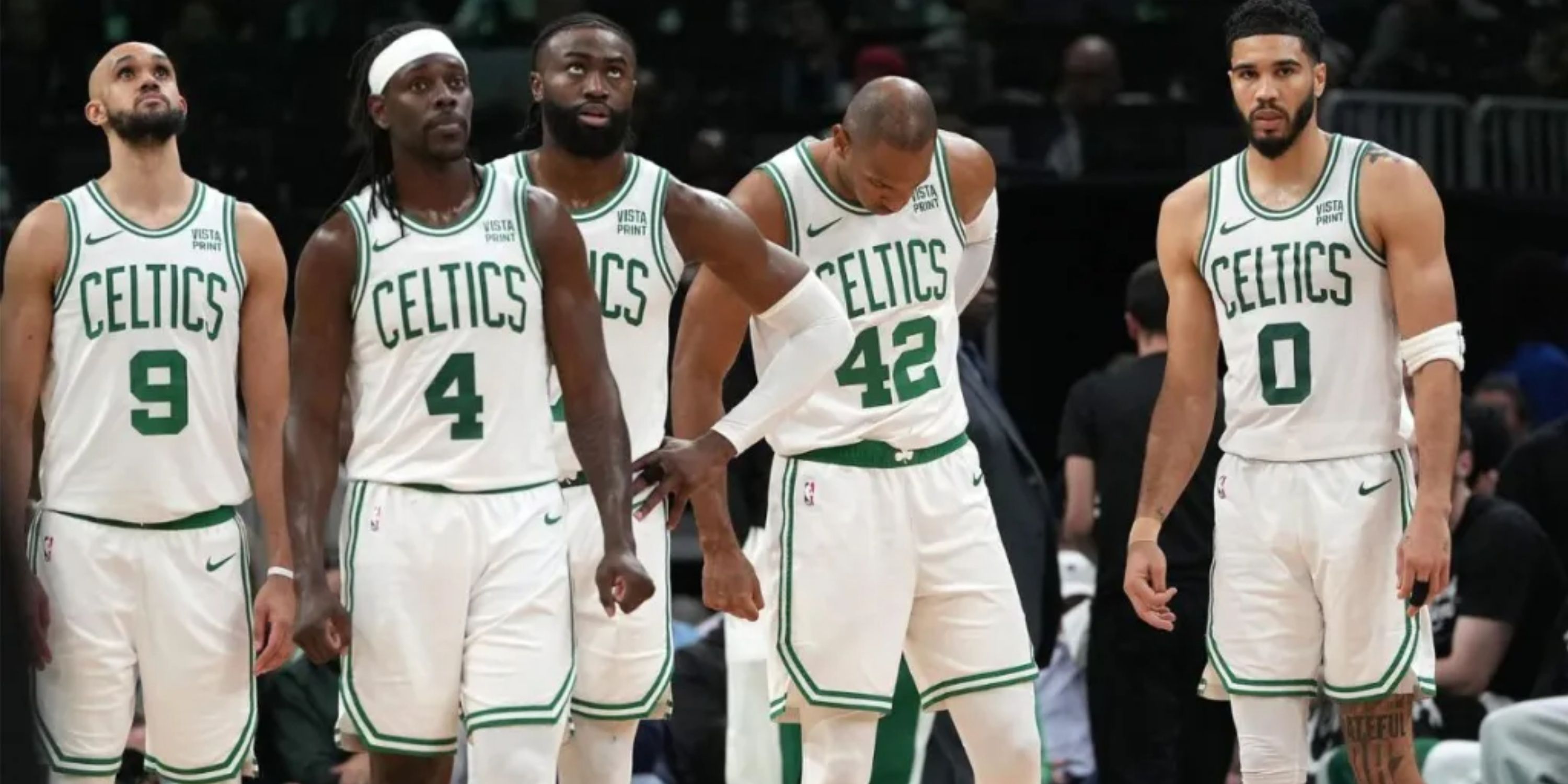 Boston Celtics Jrue Holiday Jaylen Brown Jayson Tatum Al Horford