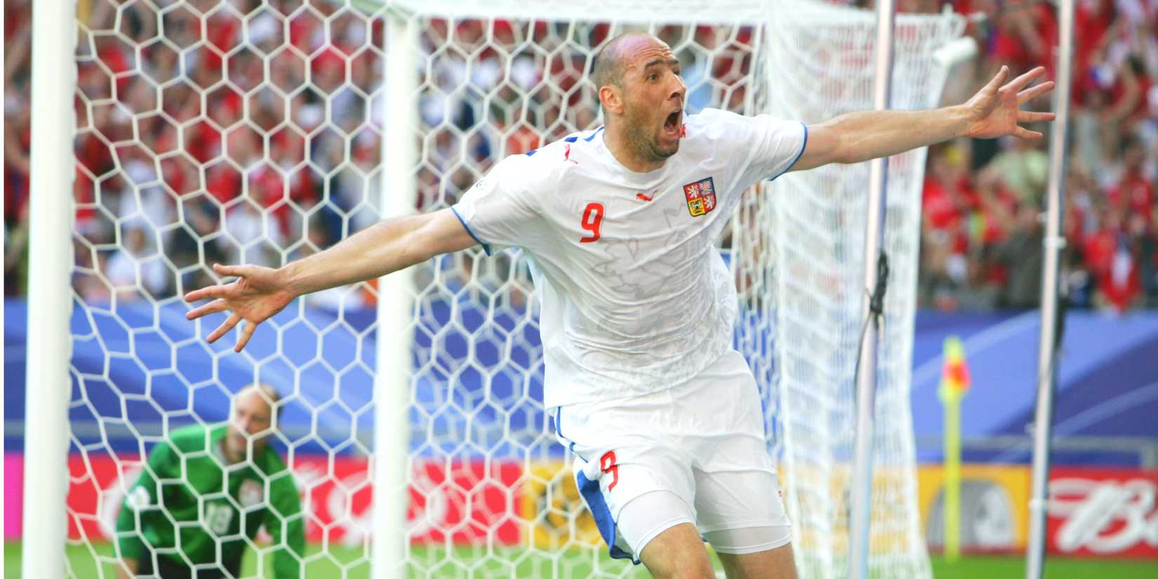 Jan Koller scores at 2006 World Cup