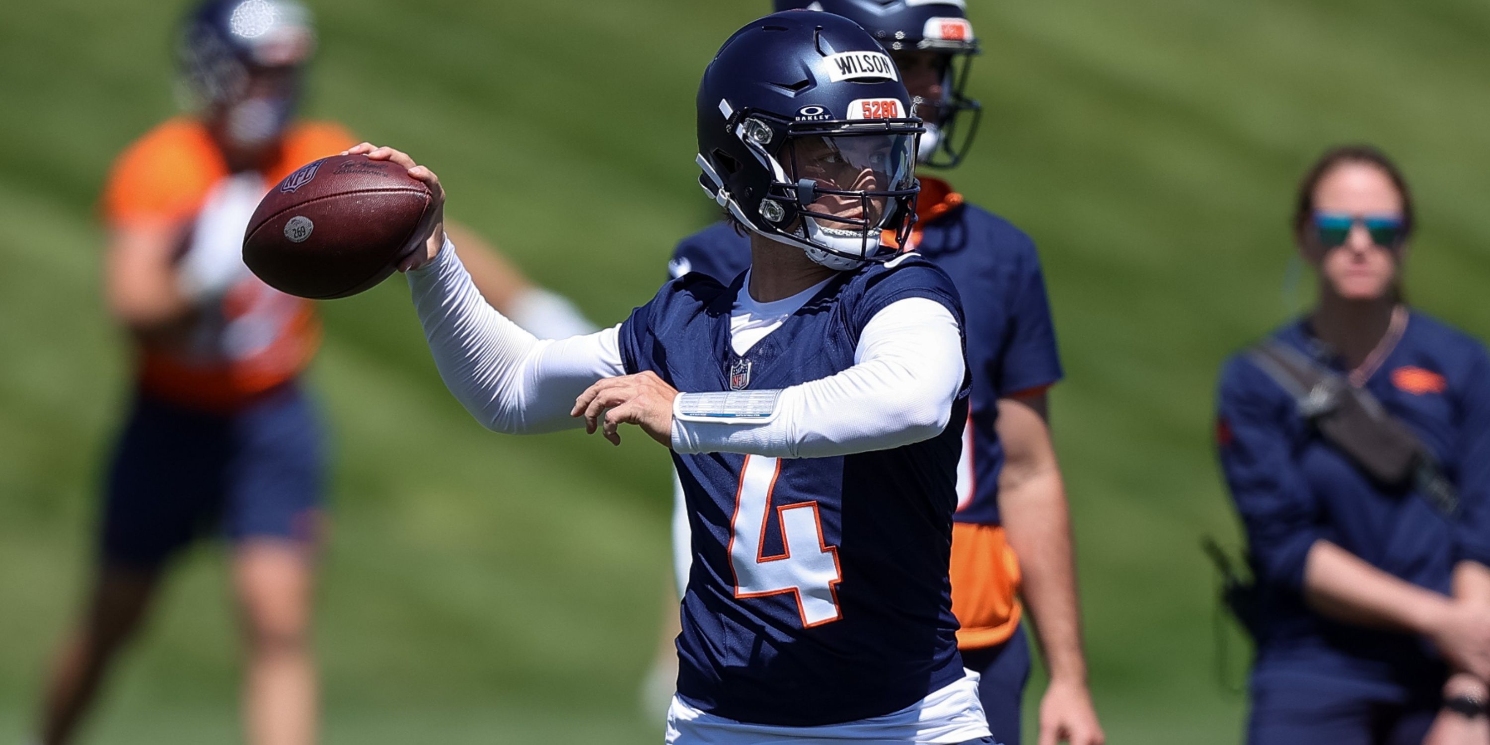 Zach Wilson Denver Broncos OTAs