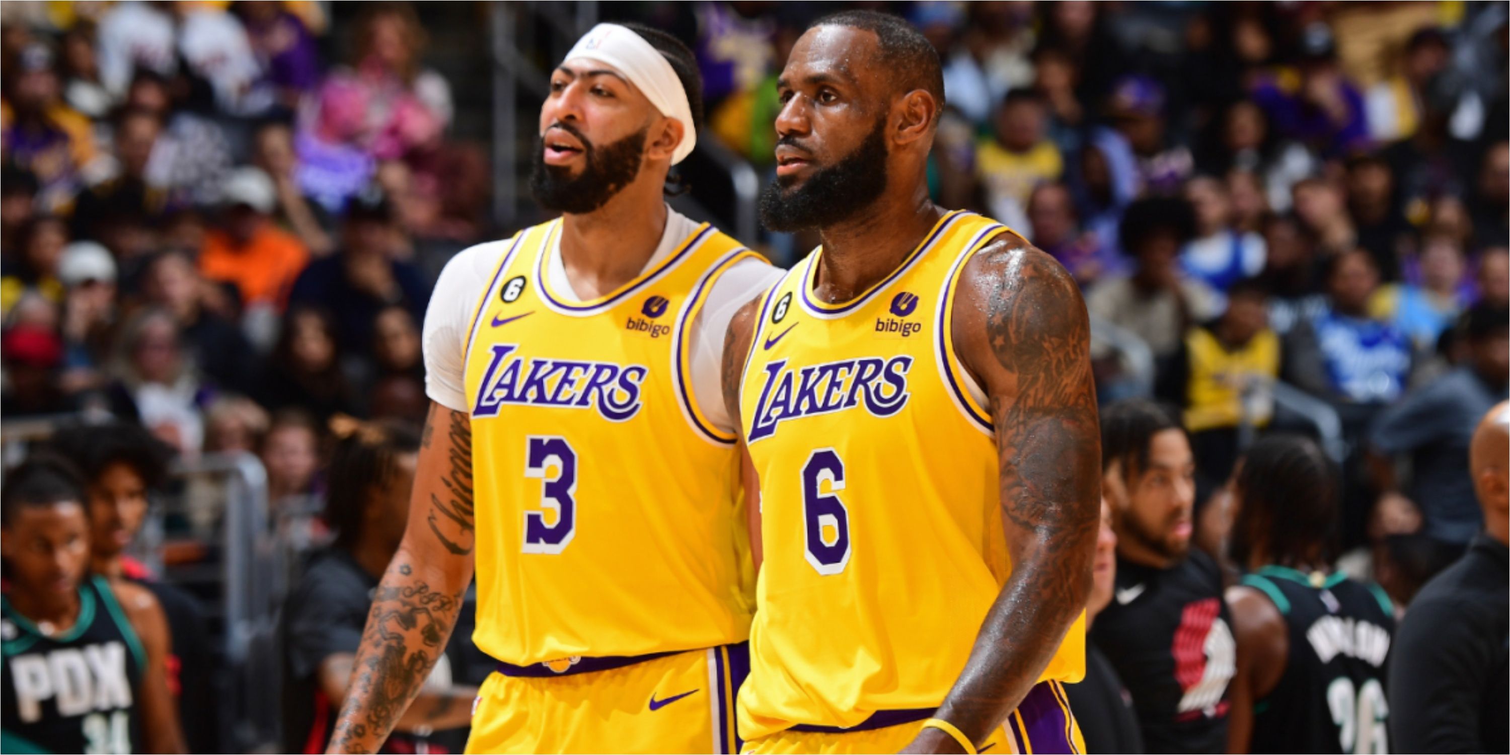 LeBron James Anthony Davis Los Angeles Lakers 